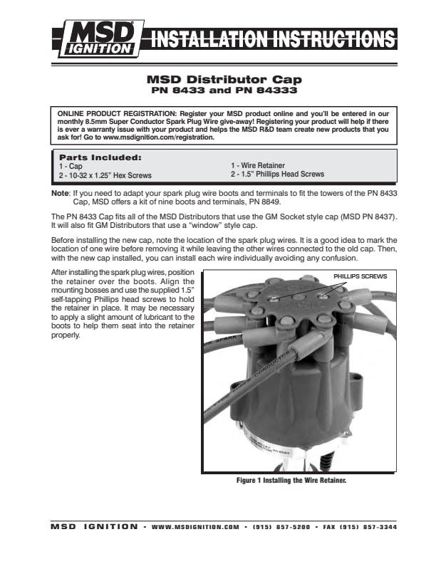 MSD Distributor Cap Retainer Boss MSD Distributor Cap Retainer Boss