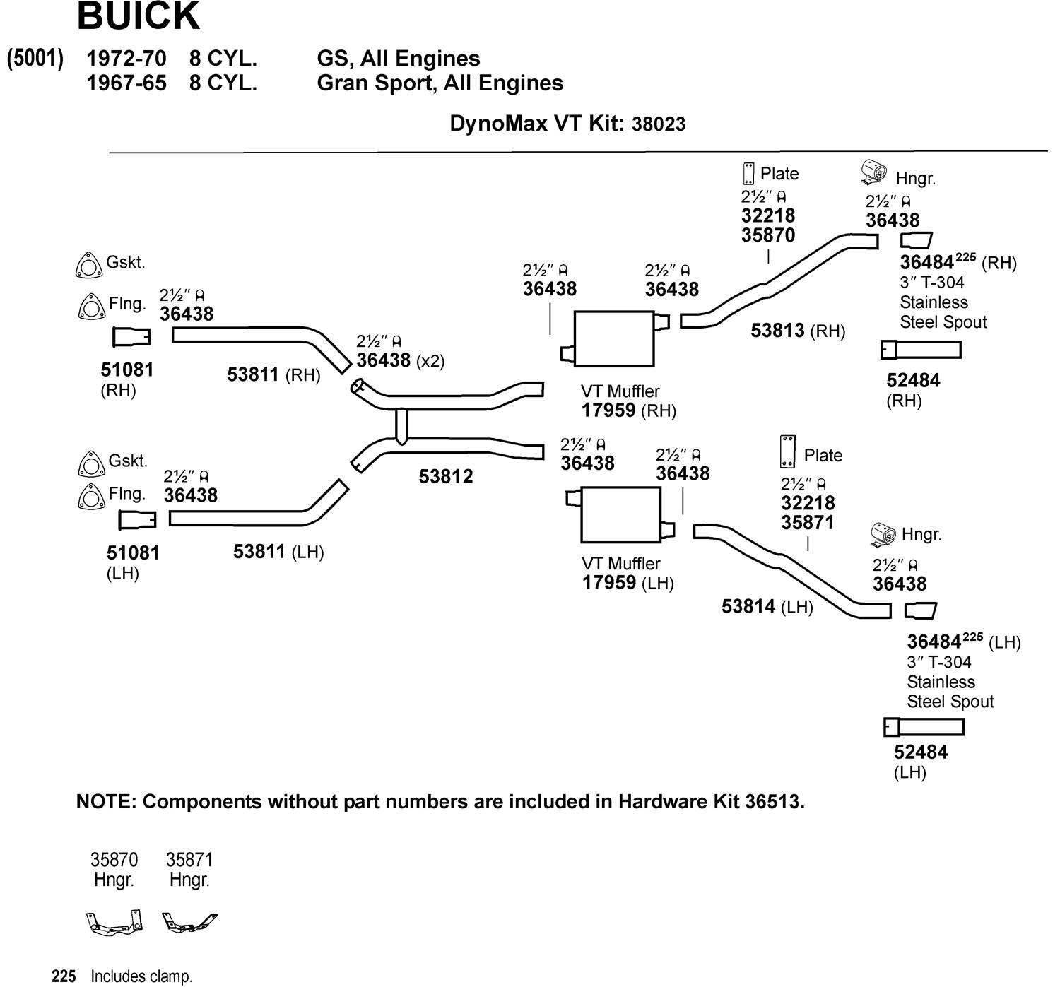 Dynomax 17959 Dynomax VT Universal Muffler