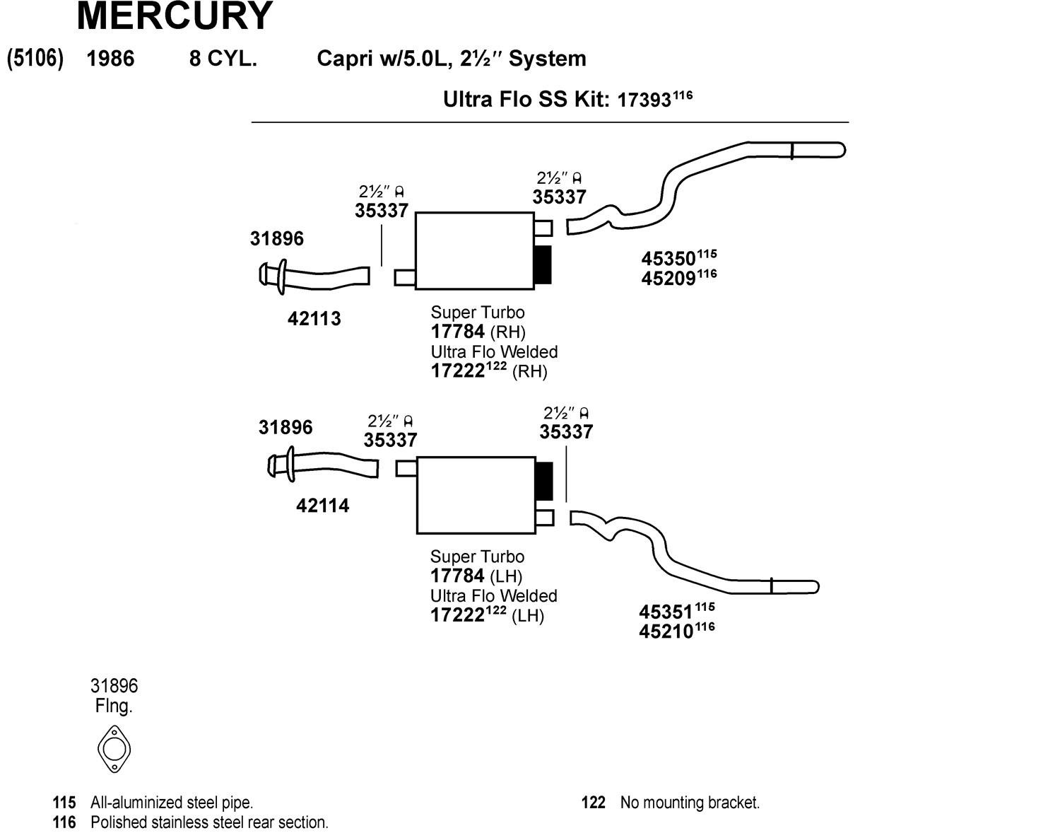 Dynomax 45351 Dynomax Tail Pipe