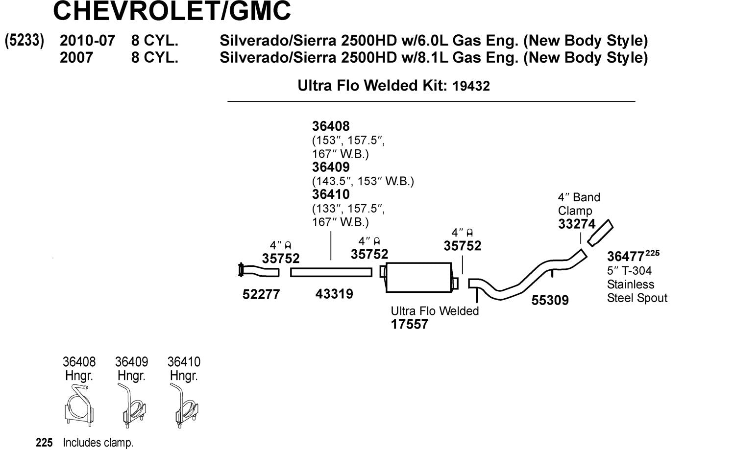 Dynomax 17557 Dynomax Ultra Flo Welded Universal Muffler