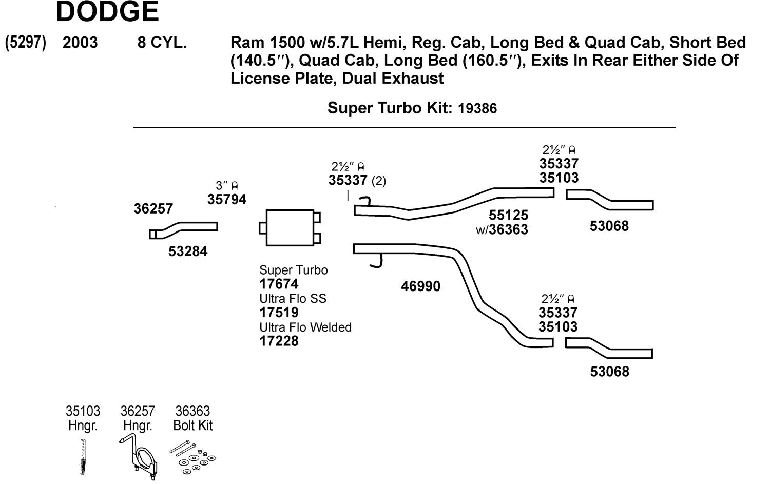 Dynomax 53068 Dynomax Tail Pipe