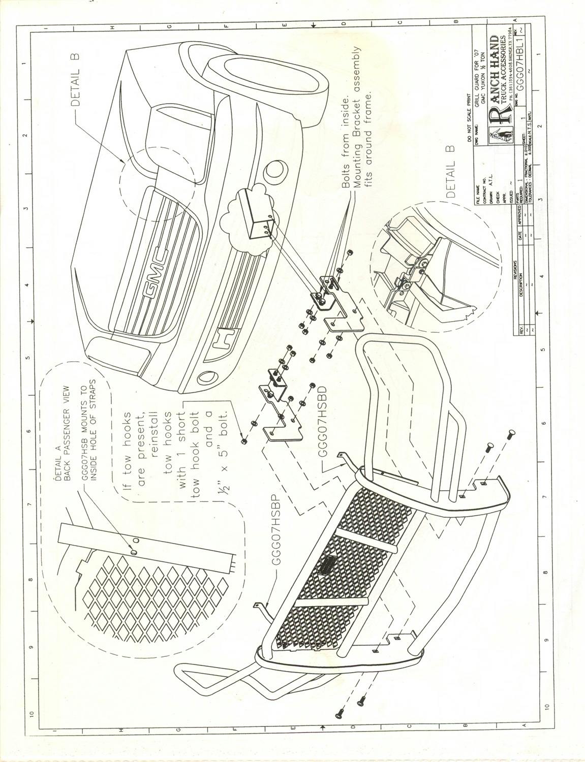 Ranch Hand GGG07HBL1 Legend Grille Guard