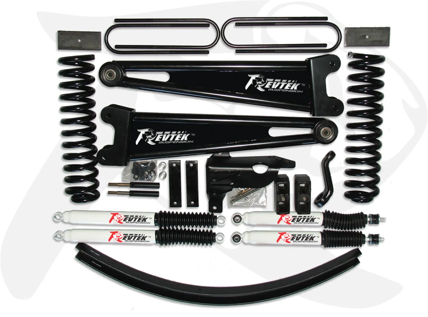 Revtek Suspension 6 Front 4 Rear suspension-coil Springs w/arms