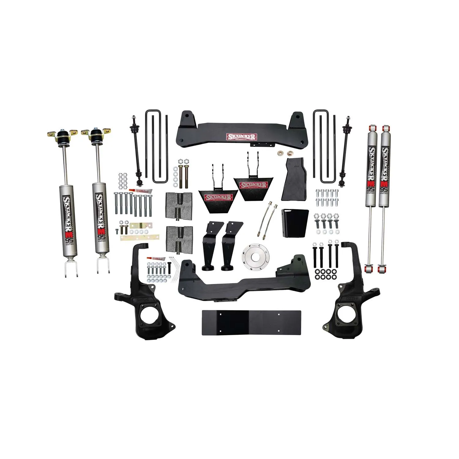 Skyjacker 6 in. Suspension Lift Kit With Torsion Bar Drop Brackets And Monotube Shocks.