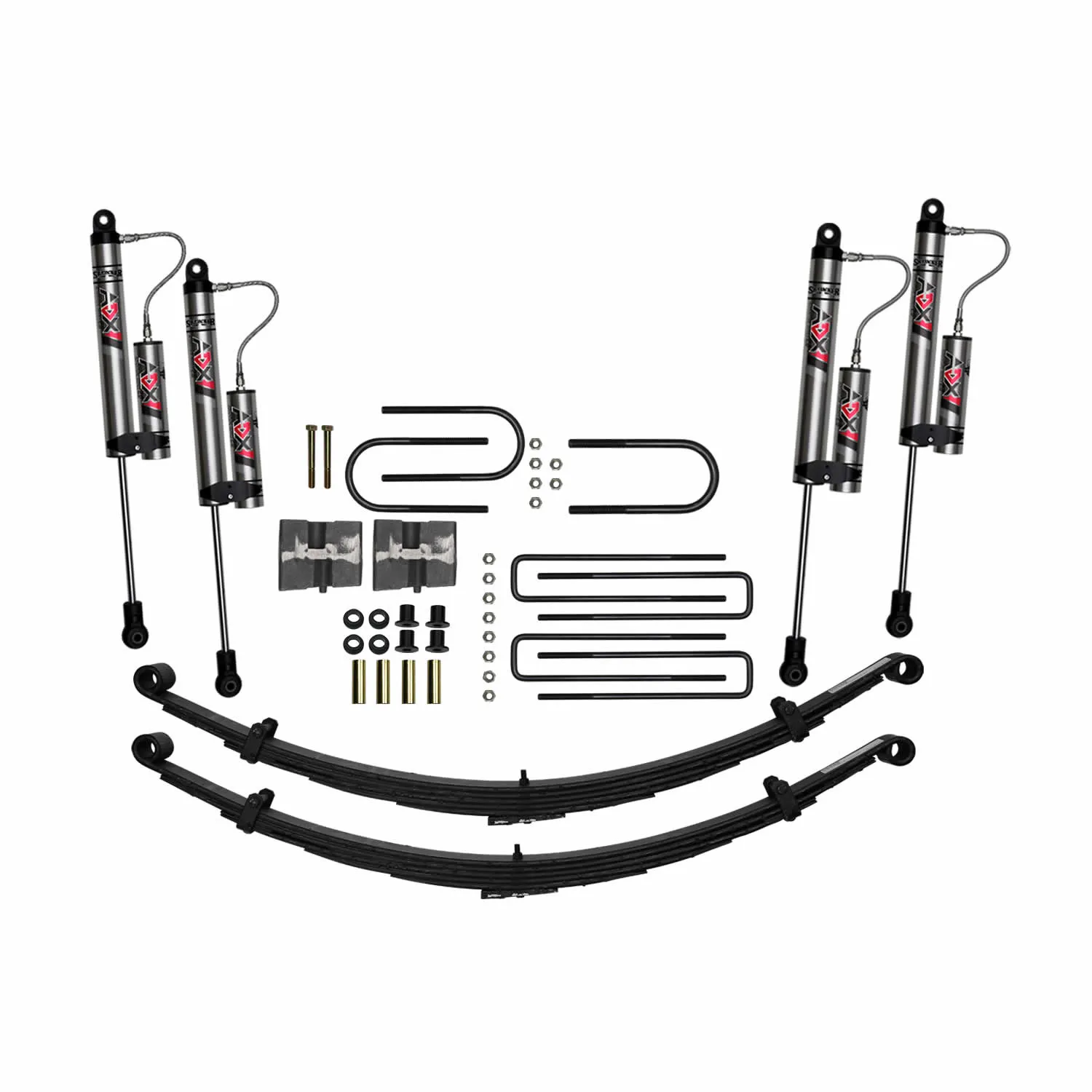 Skyjacker 6 In. Suspension Lift Kit With ADX 2.0 Remote Reservoir Shocks.