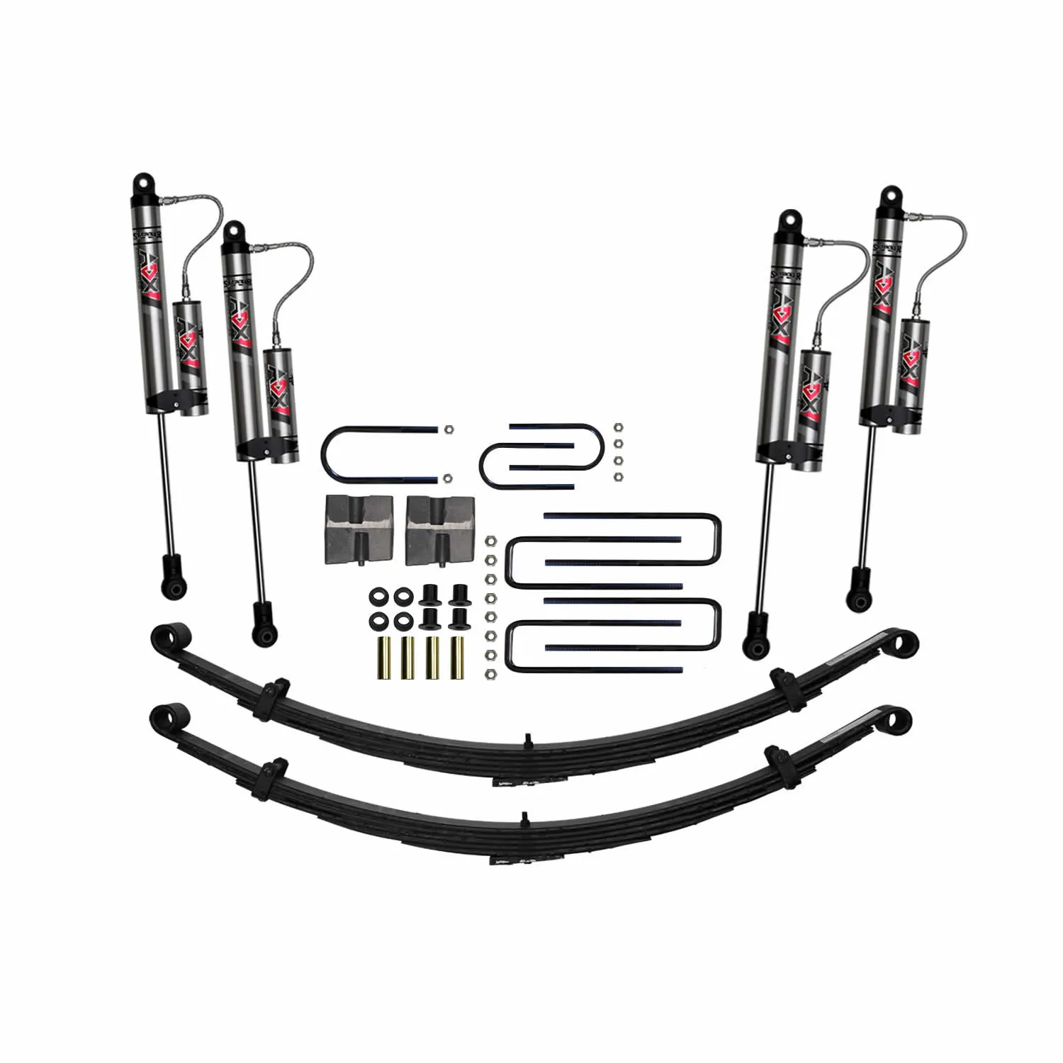 Skyjacker 6 In. Suspension Lift Kit With ADX 2.0 Remote Reservoir Shocks.