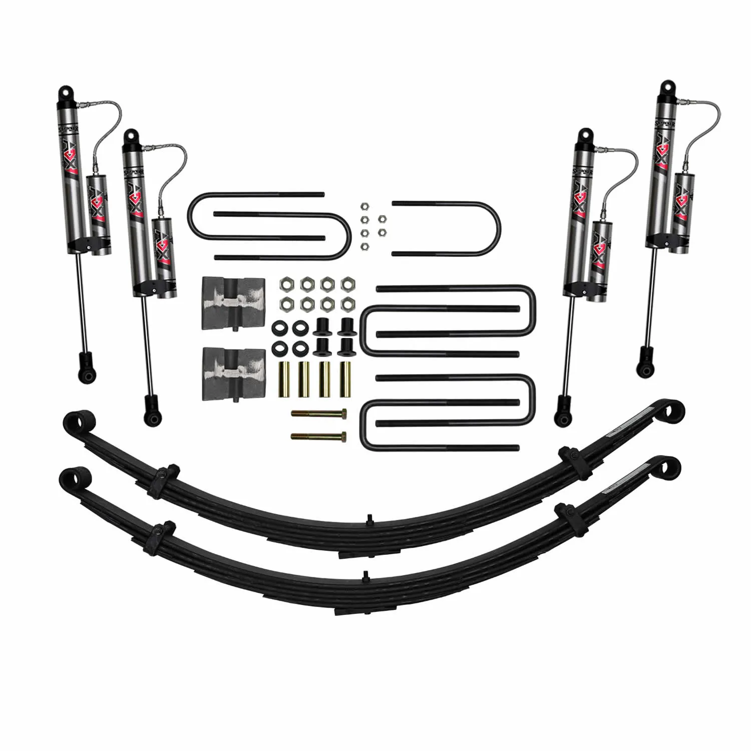 Skyjacker 6 In. Suspension Lift Kit With ADX 2.0 Remote Reservoir Shocks.