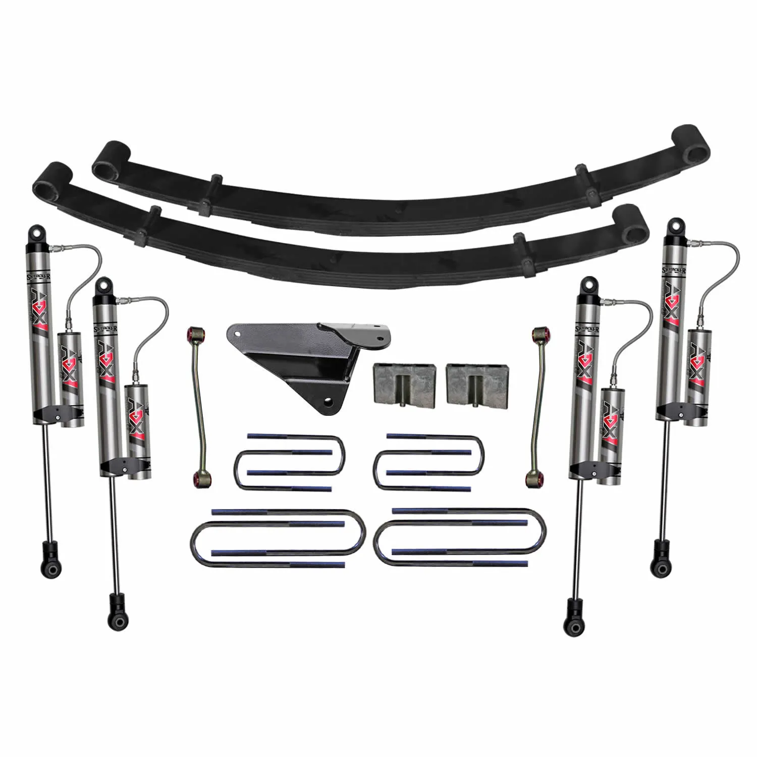 Skyjacker 4 in. Suspension Lift Kit With ADX 2.0 Remote Reservoir Monotube Shocks.