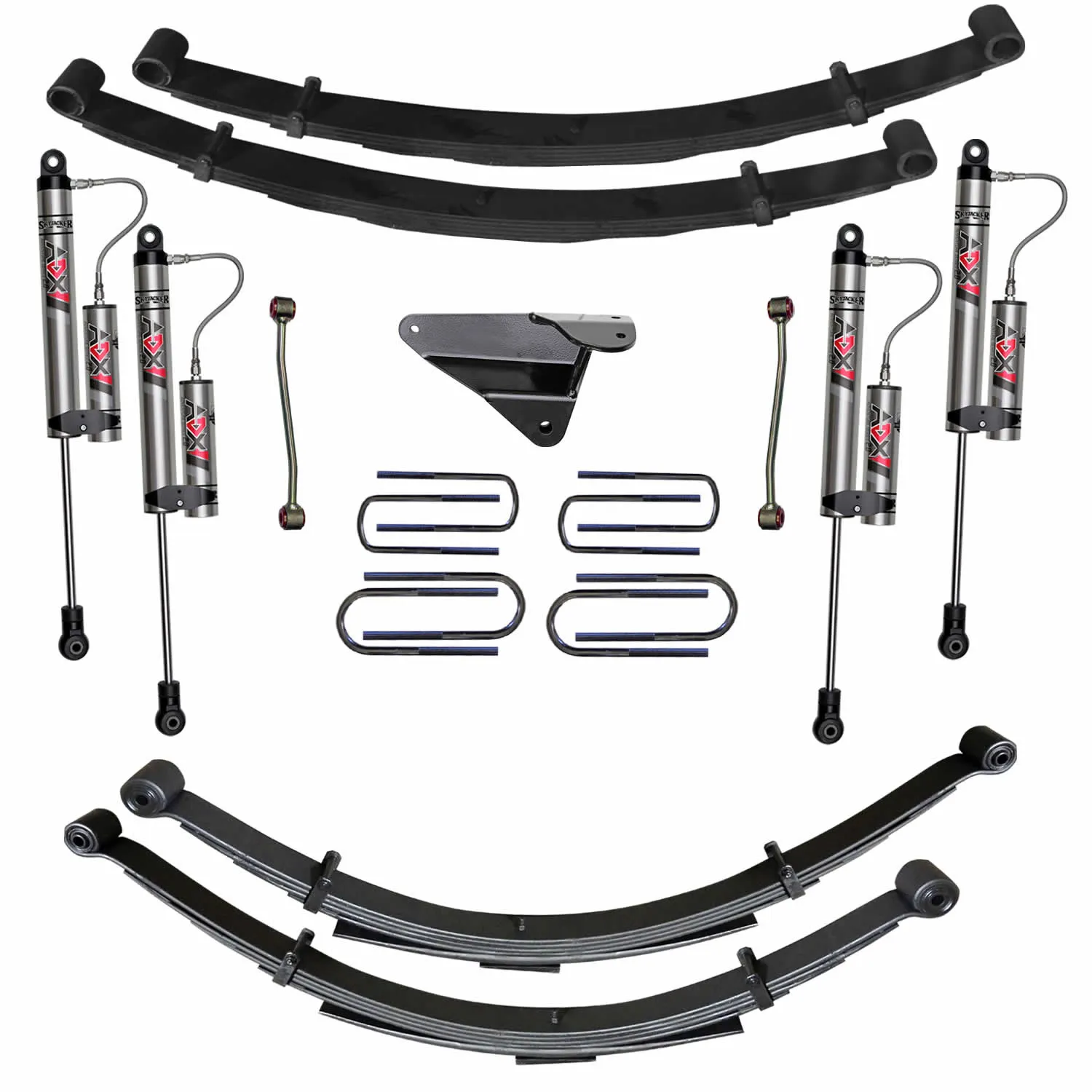 Skyjacker 4 in. Suspension Lift System With ADX 2.0 Remote Reservoir Monotube Shocks.