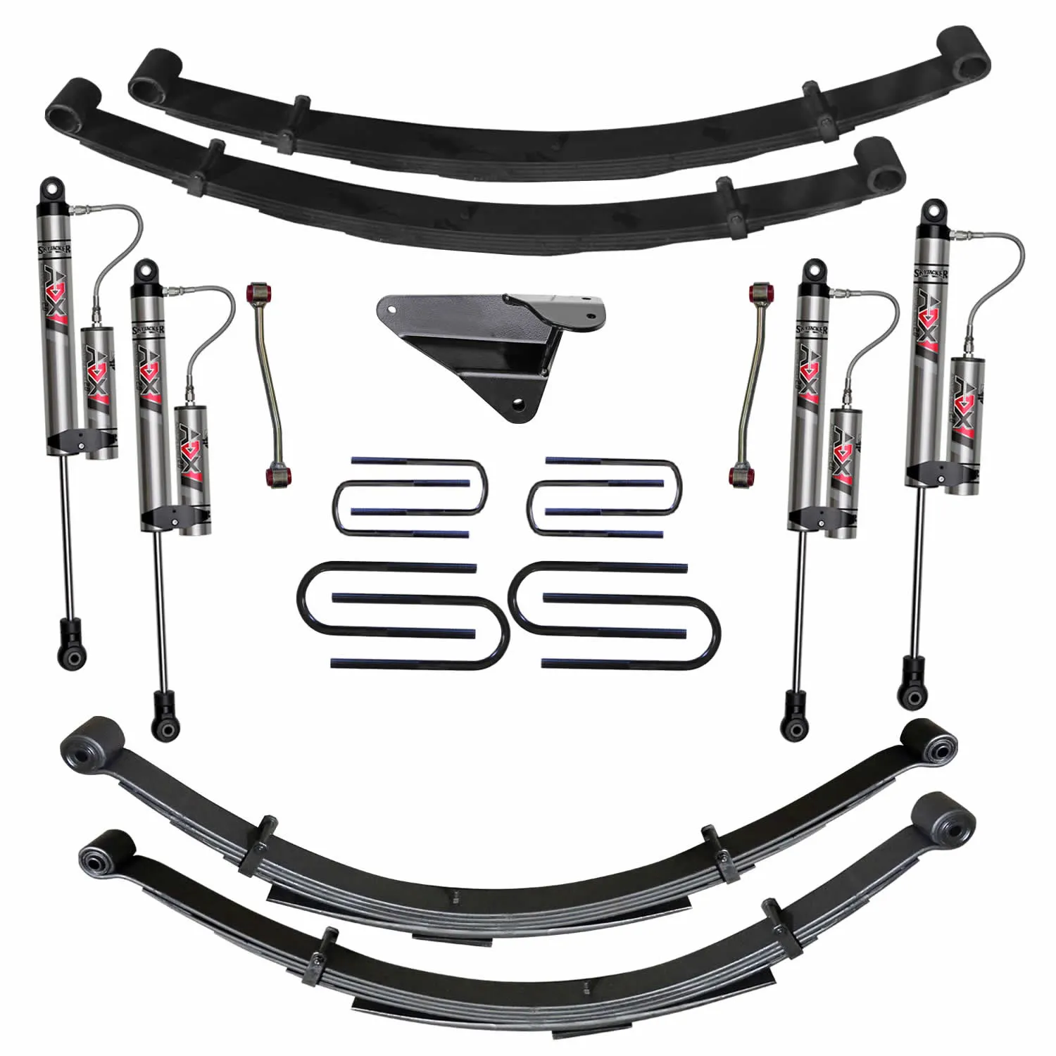 Skyjacker 4 in. Suspension Lift System With ADX 2.0 Remote Reservoir Monotube Shocks.