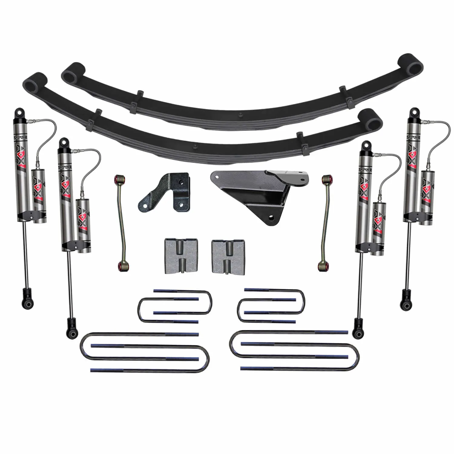 Skyjacker 6 in. Suspension Lift Kit With ADX 2.0 Remote Reservoir Monotube Shocks.