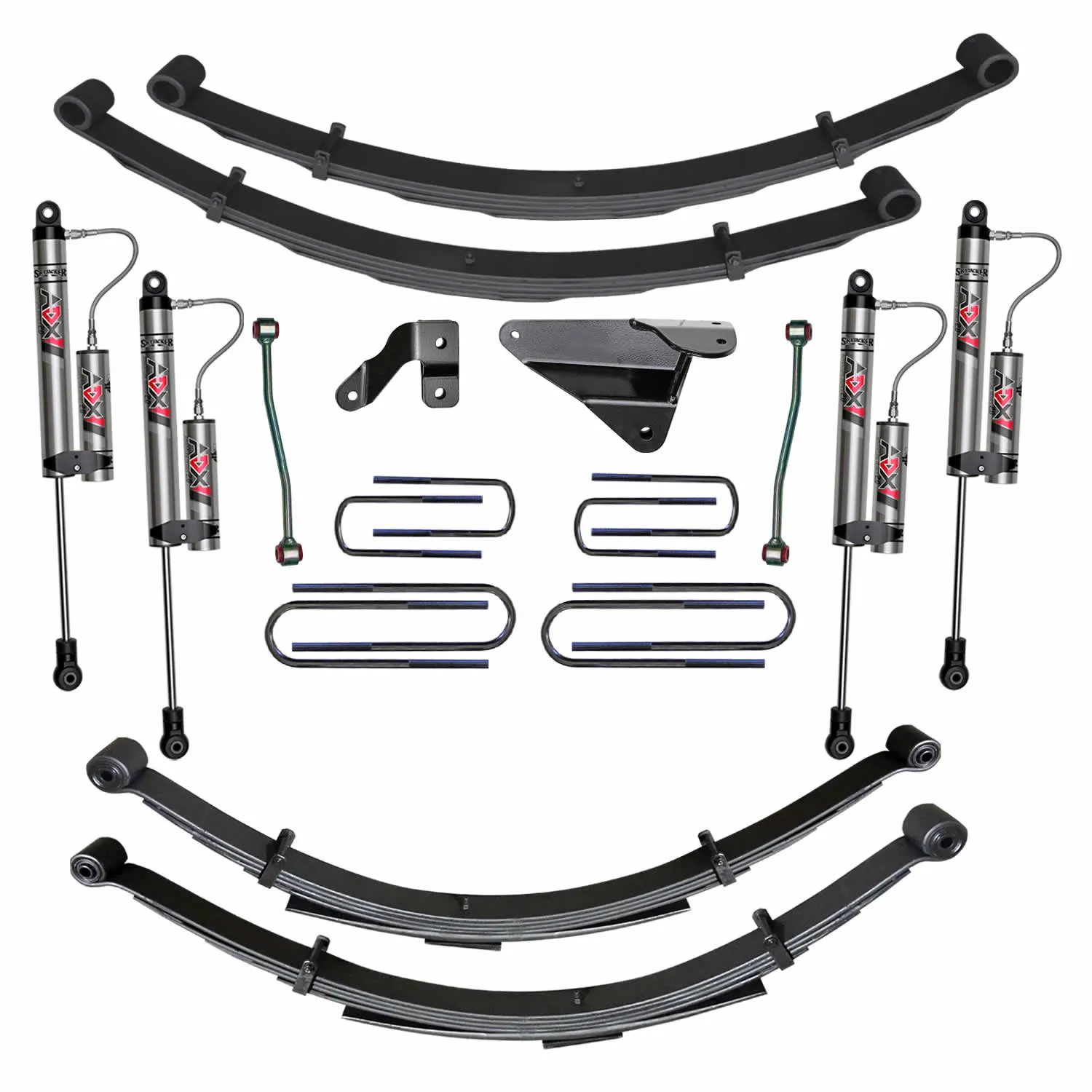 Skyjacker 6 in. Suspension Lift System With ADX 2.0 Remote Reservoir Monotube Shocks.