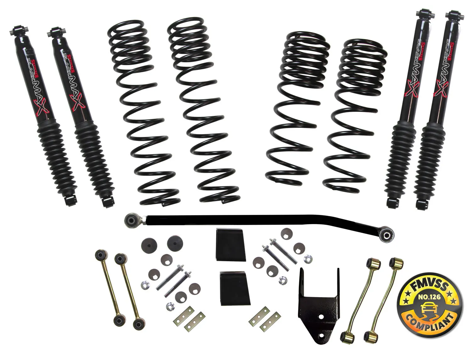 Skyjacker Jeep Wrangler JL 2-Door Rubicon 4WD 3.5 in. Dual Rate-Long Travel Lift Kit Syste