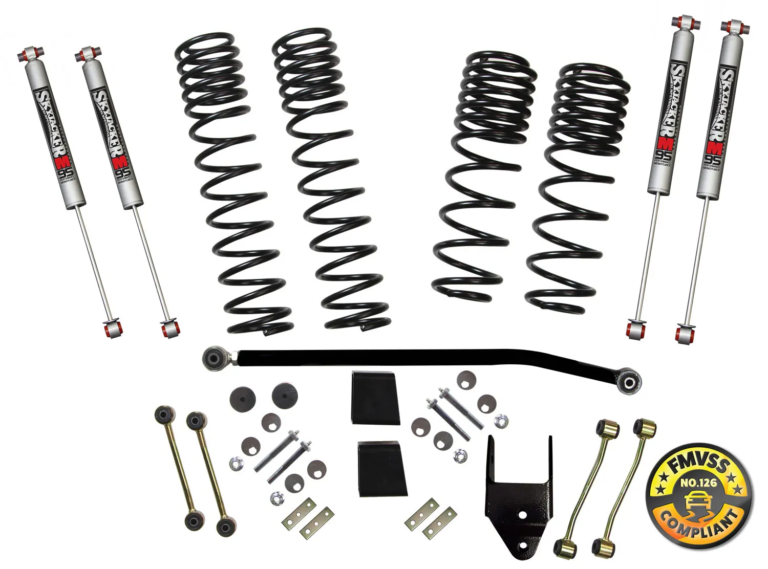 Skyjacker Jeep Wrangler JL 2-Door Rubicon 4WD 3.5 in. Dual Rate-Long Travel Lift Kit Syste