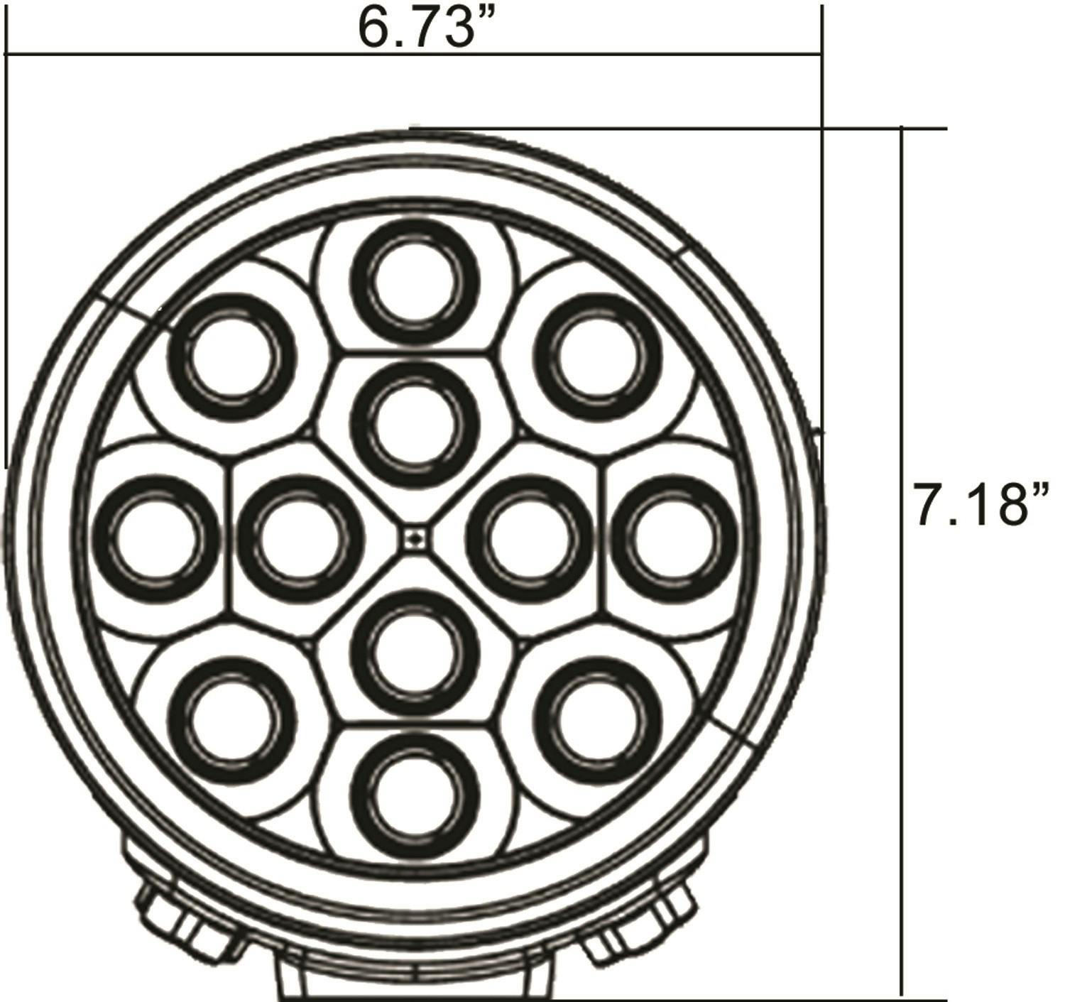 Vision X 9110561 6.5" Transporter Xtreme Prime LED Light