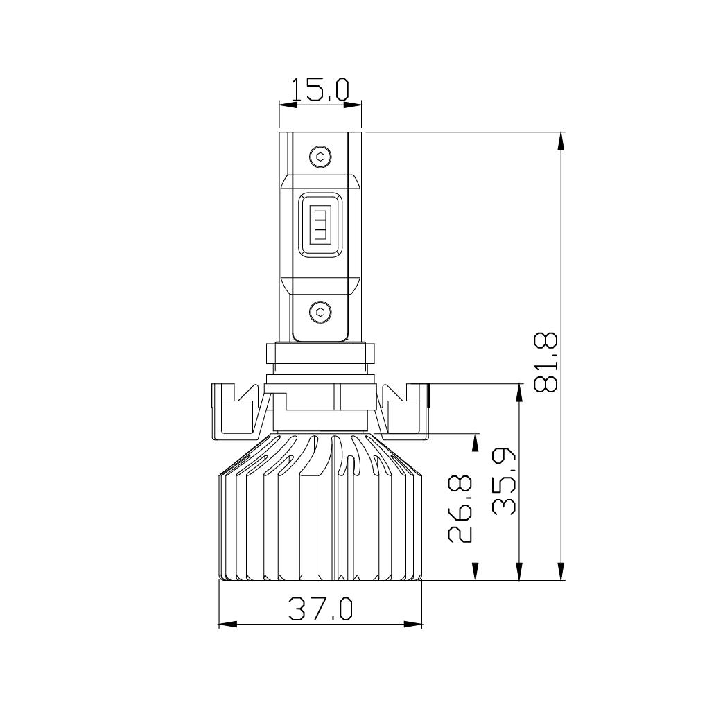 ARC Lighting 21161 Concept series H16/5202 LED Bulb Kit (2 EA)