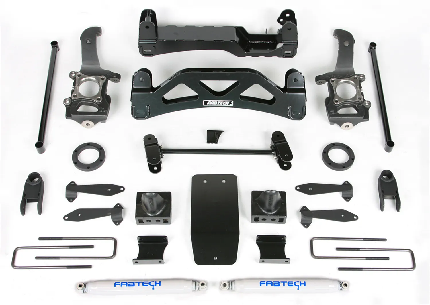 Fabtech 6" Basic System with Front Stock Coilover Spacer & Rear Performance Shocks