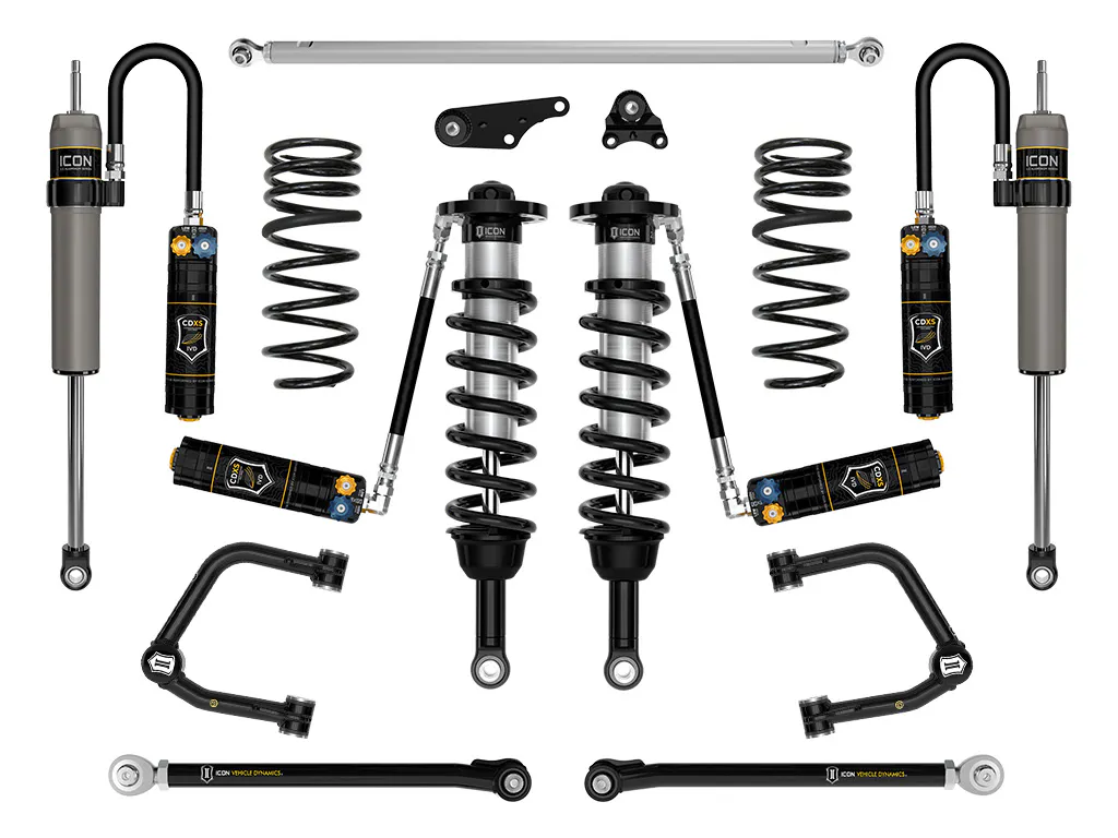 ICON Vehicle Dynamics 24-26 LAND CRUISER 250 SERIES 1.25-3" LIFT STAGE 8 SUSP SYSTEM CDXS TUBULAR