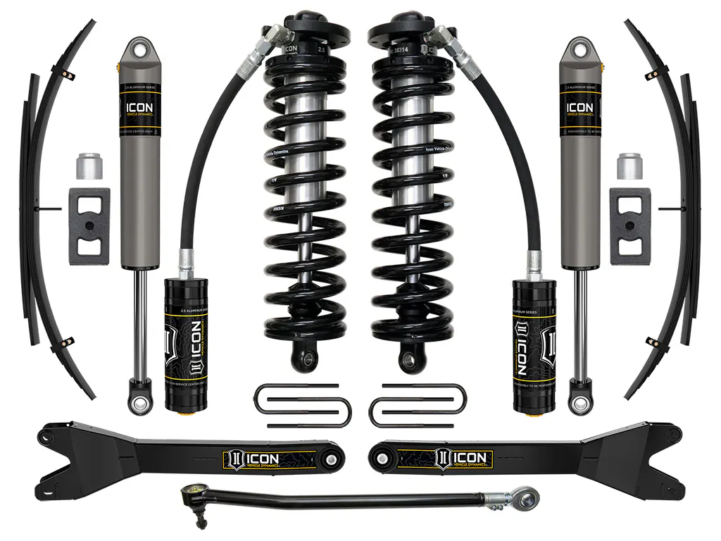 ICON Vehicle Dynamics 23-26 FORD F250/F350 2.5-3" STAGE 2 CO CNV SYSTEM W/ RADIUS ARMS/EXPANSION PACK