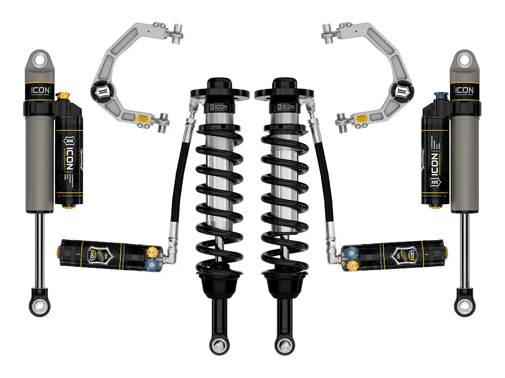 ICON Vehicle Dynamics 21-25 FORD F150 4WD 2.75-3.5" STAGE 4 SUSPENSION SYSTEM BILLET CDXS