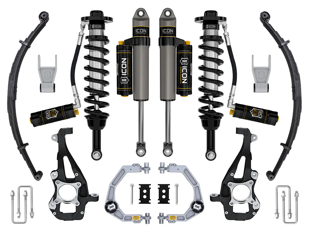 ICON Vehicle Dynamics 21-25 FORD F150 4WD 3.5-4.5" STAGE 4 SUSPENSION SYSTEM BILLET CDCV LEAF PACK