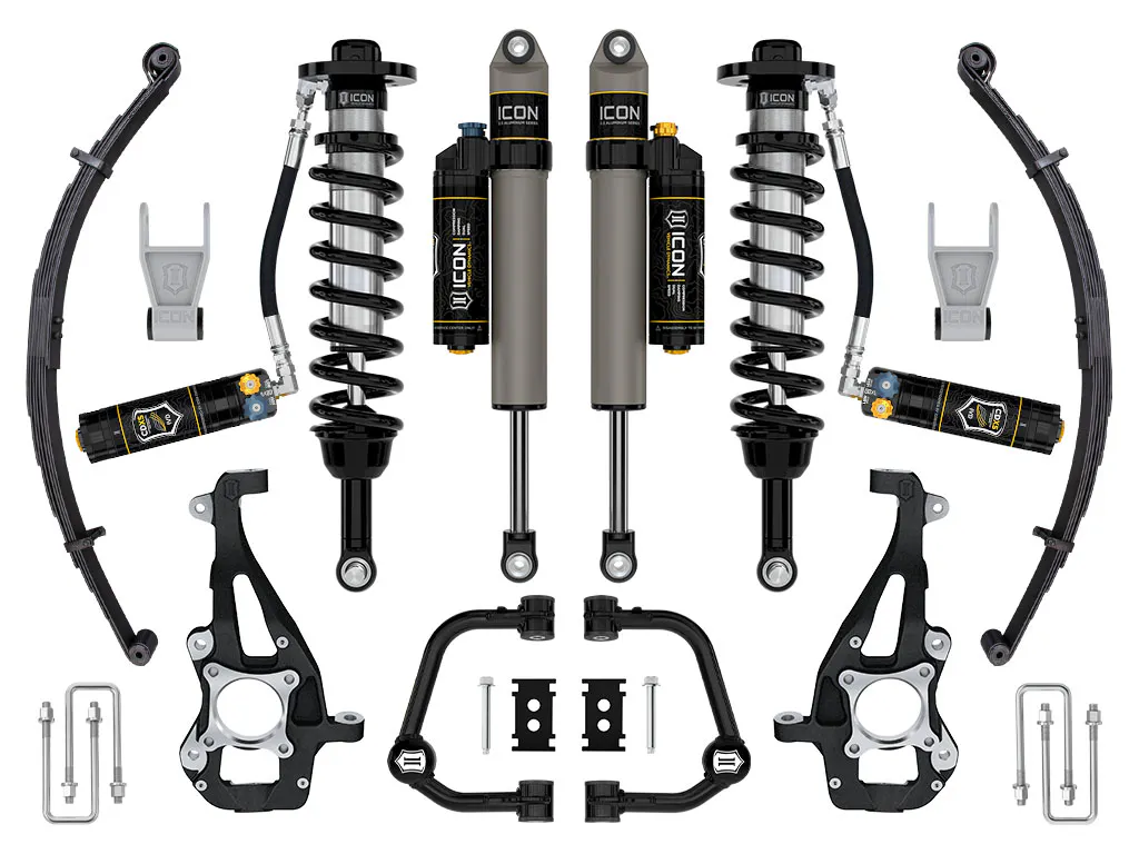 ICON Vehicle Dynamics 21-25 FORD F150 4WD 3.5-4.5" STAGE 4 SUSPENSION SYSTEM TUBULAR CDXS LEAF PACK