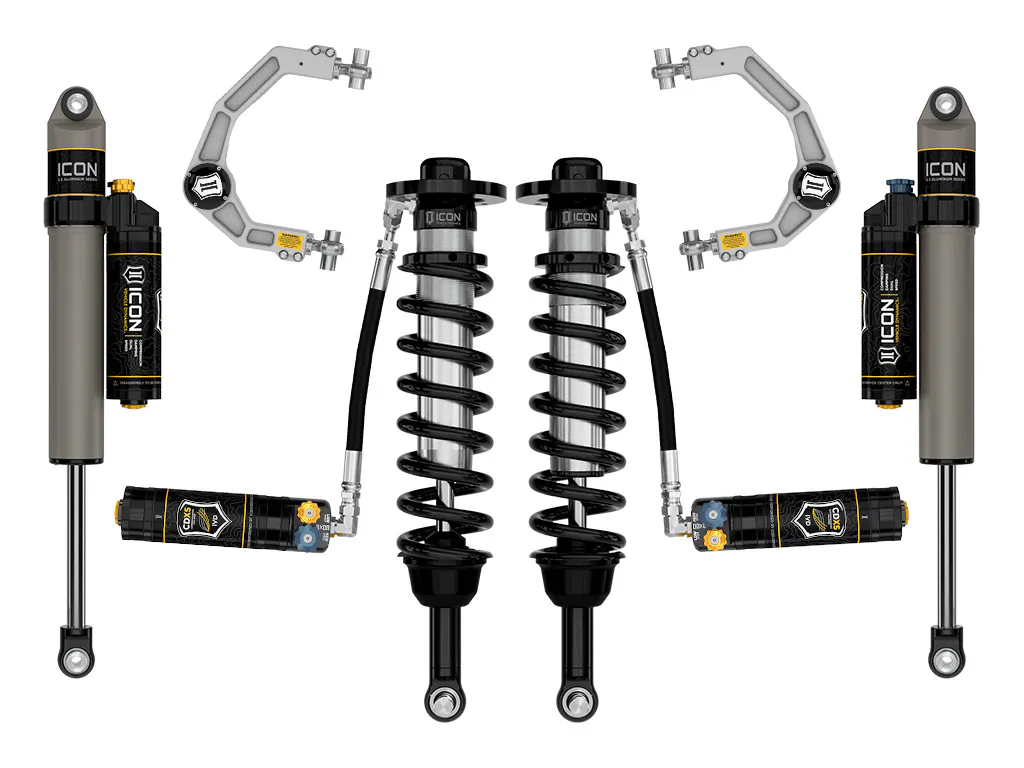 ICON Vehicle Dynamics 21-25 FORD F150 TREMOR 2.5-3" STAGE 4 SUSPENSION SYSTEM BILLET CDXS