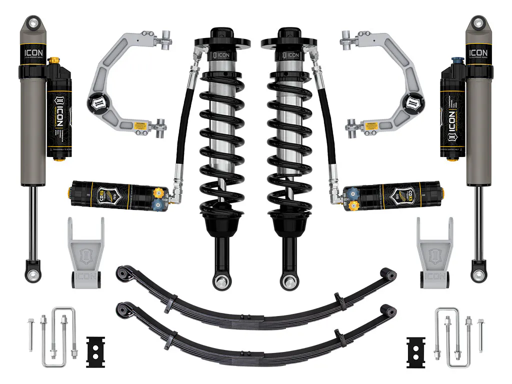 ICON Vehicle Dynamics 21-25 FORD F150 TREMOR 2.5-3" STAGE 4 SUSPENSION SYS BILLET CDXS LEAF PACK