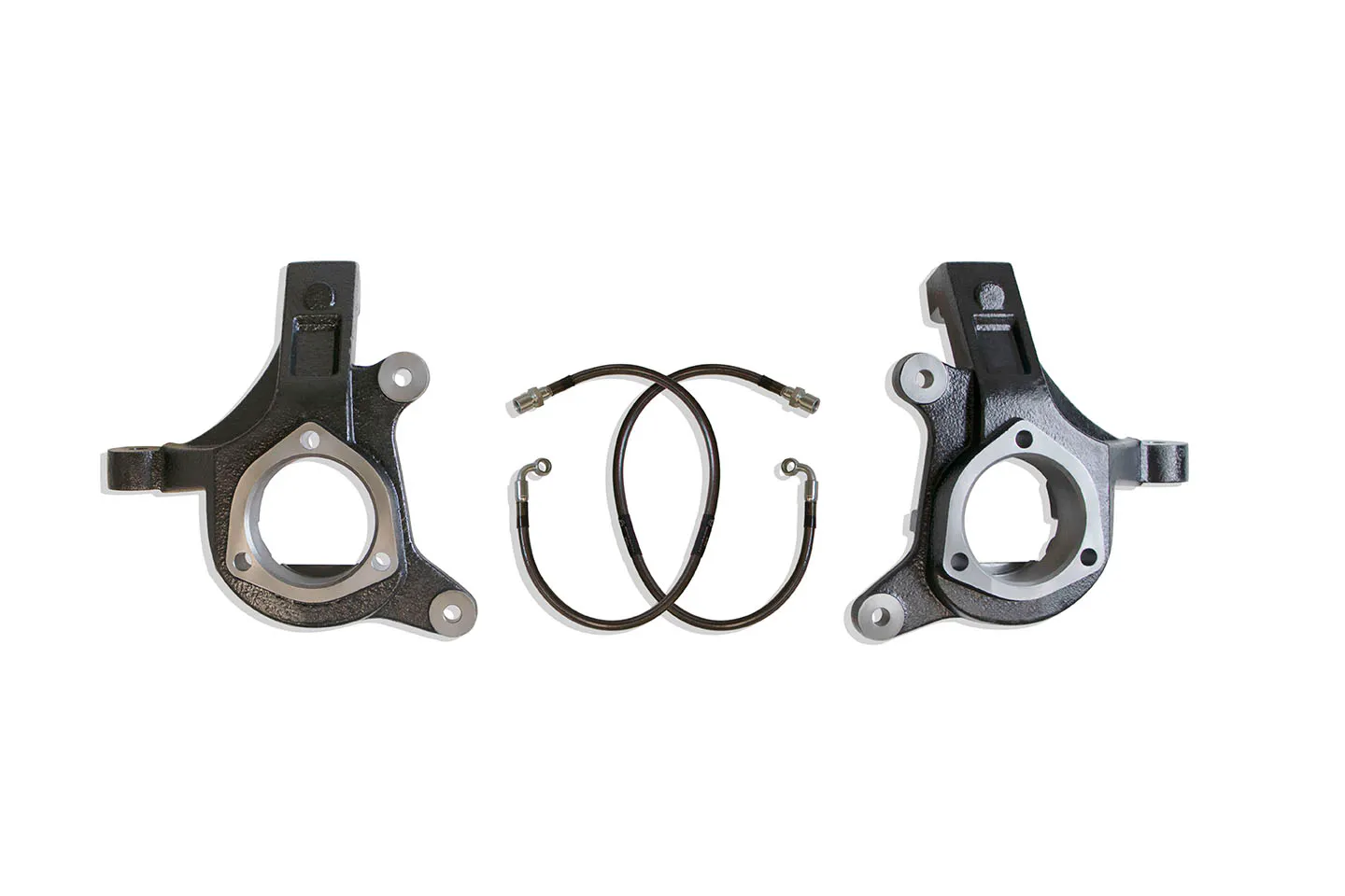 MaxTrac Suspension 3" LIFT SPINDLES W/ BRAKE LINES (CAST STEEL ARMS)