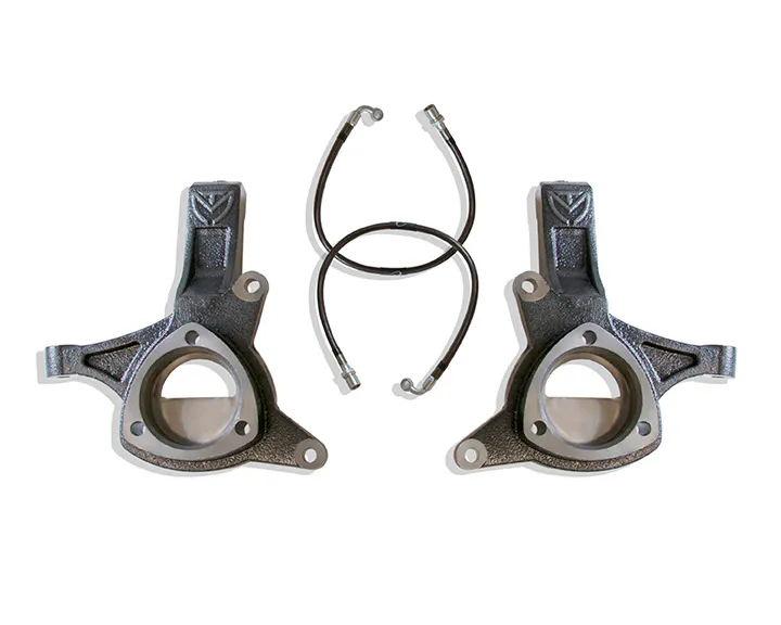 MaxTrac Suspension 4.5" LIFT SPINDLES W/ BRAKE LINES (CAST STEEL ARMS)