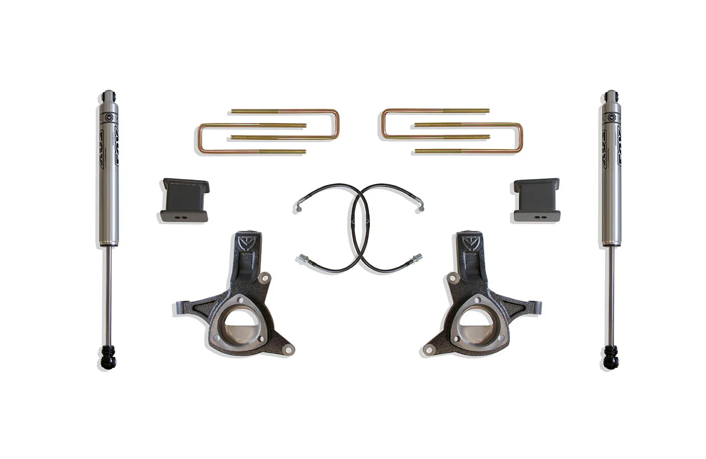 MaxTrac Suspension 5" LIFT KIT (FOX SHOCKS) (STAMPED STEEL ARMS)