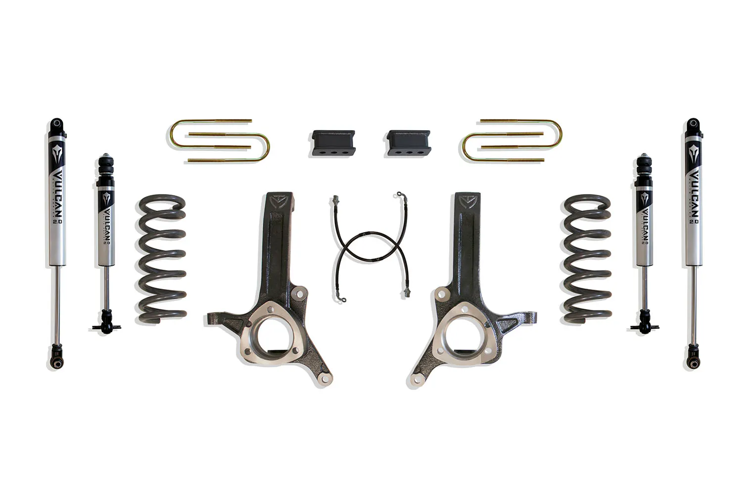 MaxTrac Suspension 6.5" LIFT KIT (4.125" X 16.5" U-BOLTS) (DUALLY MODELS) (VULCAN IFP SHOCKS)