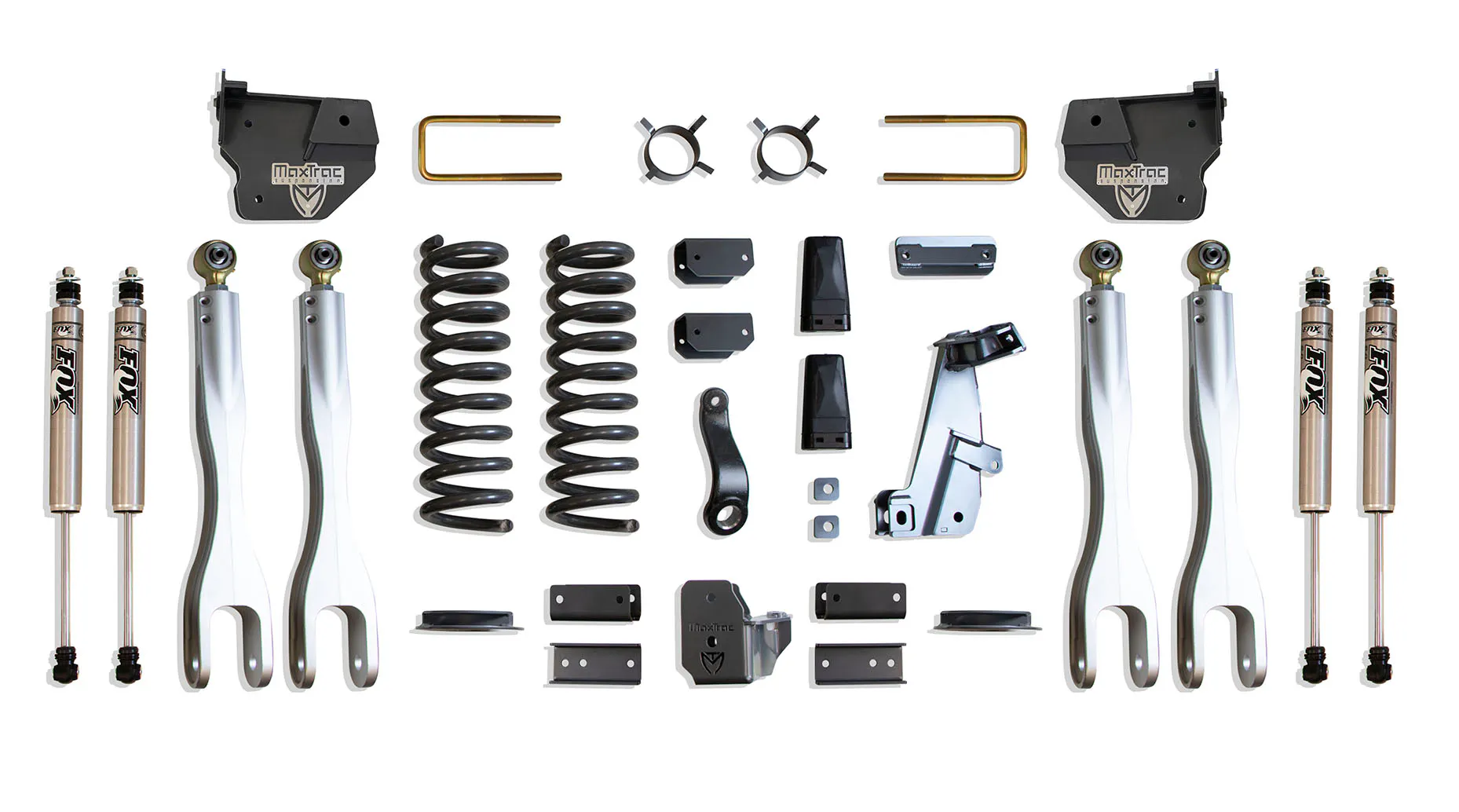 MaxTrac Suspension 4" LIFT KIT W/ 4-LINKS (FOX SHOCKS) (FACTORY REAR AIR RIDE)