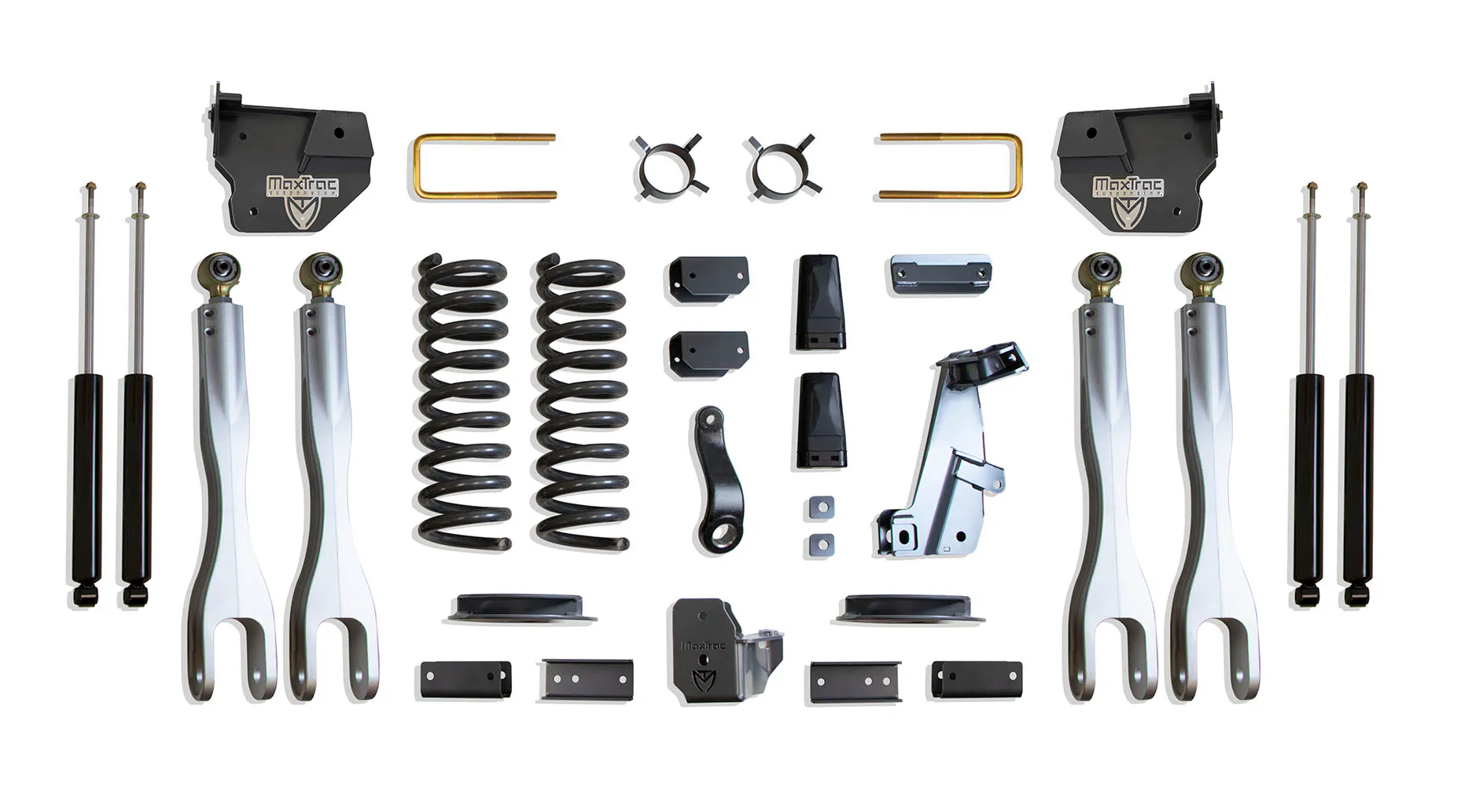 MaxTrac Suspension 4" LIFT KIT W/ 4-LINKS (MAX TRAC SHOCKS) (FACTORY REAR AIR RIDE)