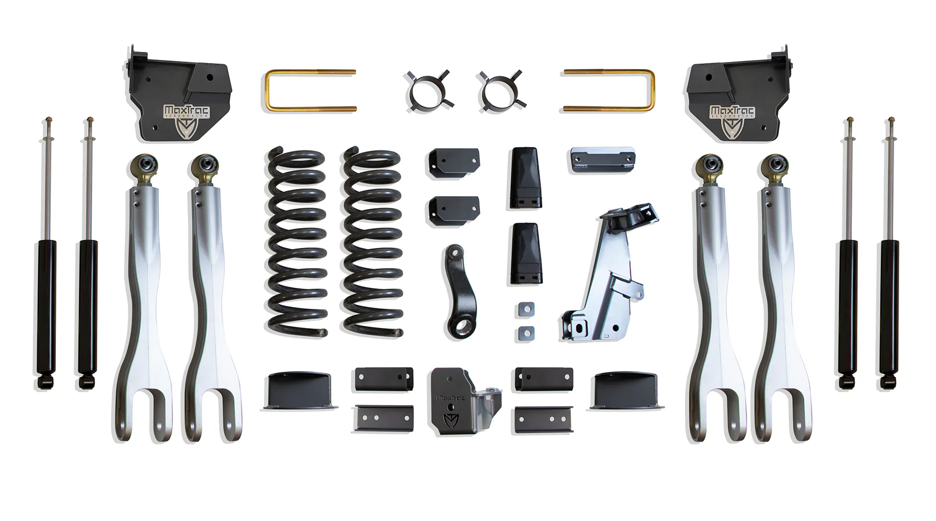 MaxTrac Suspension 6" LIFT KIT W/ 4-LINKS (MAX TRAC SHOCKS) (FACTORY REAR AIR RIDE)