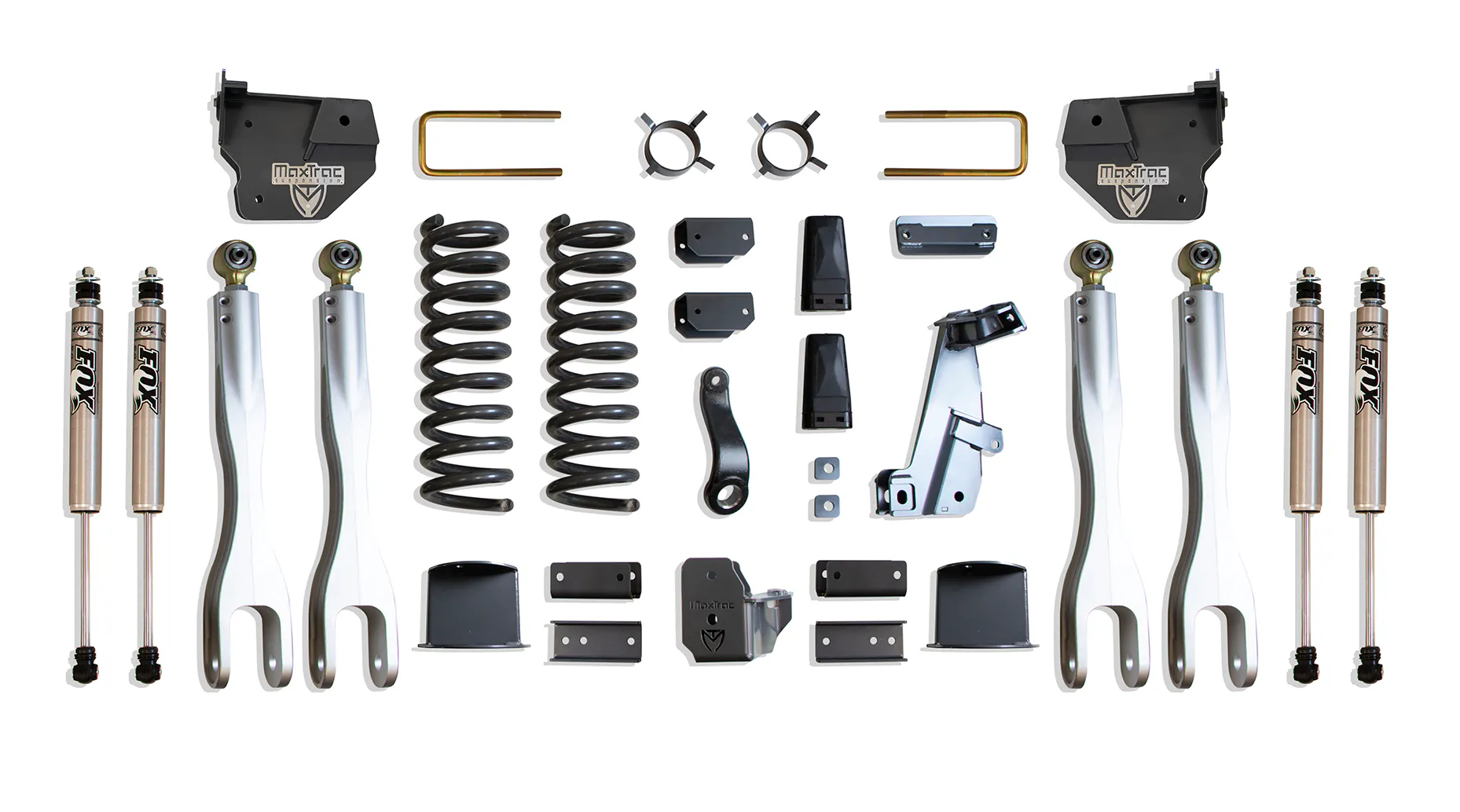 MaxTrac Suspension 8" LIFT KIT W/ 4-LINKS (FOX SHOCKS) (FACTORY REAR AIR RIDE)