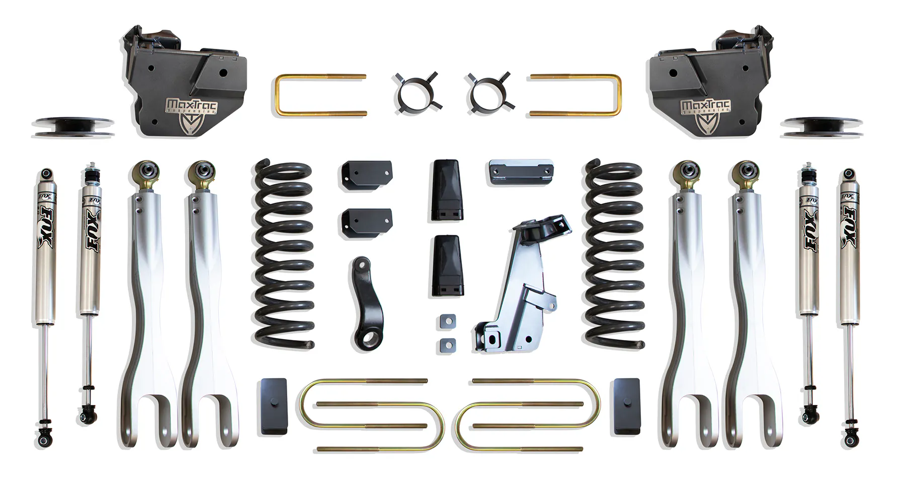 MaxTrac Suspension 4" LIFT KIT W/ 4-LINKS (FOX SHOCKS) (FACTORY REAR AIR RIDE)