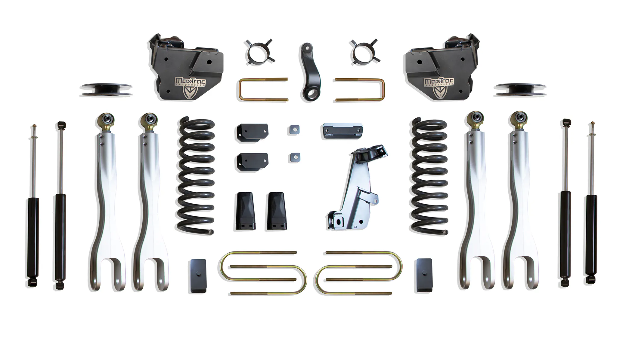 MaxTrac Suspension 4" LIFT KIT W/ 4-LINKS (MAX TRAC SHOCKS) (FACTORY REAR AIR RIDE)