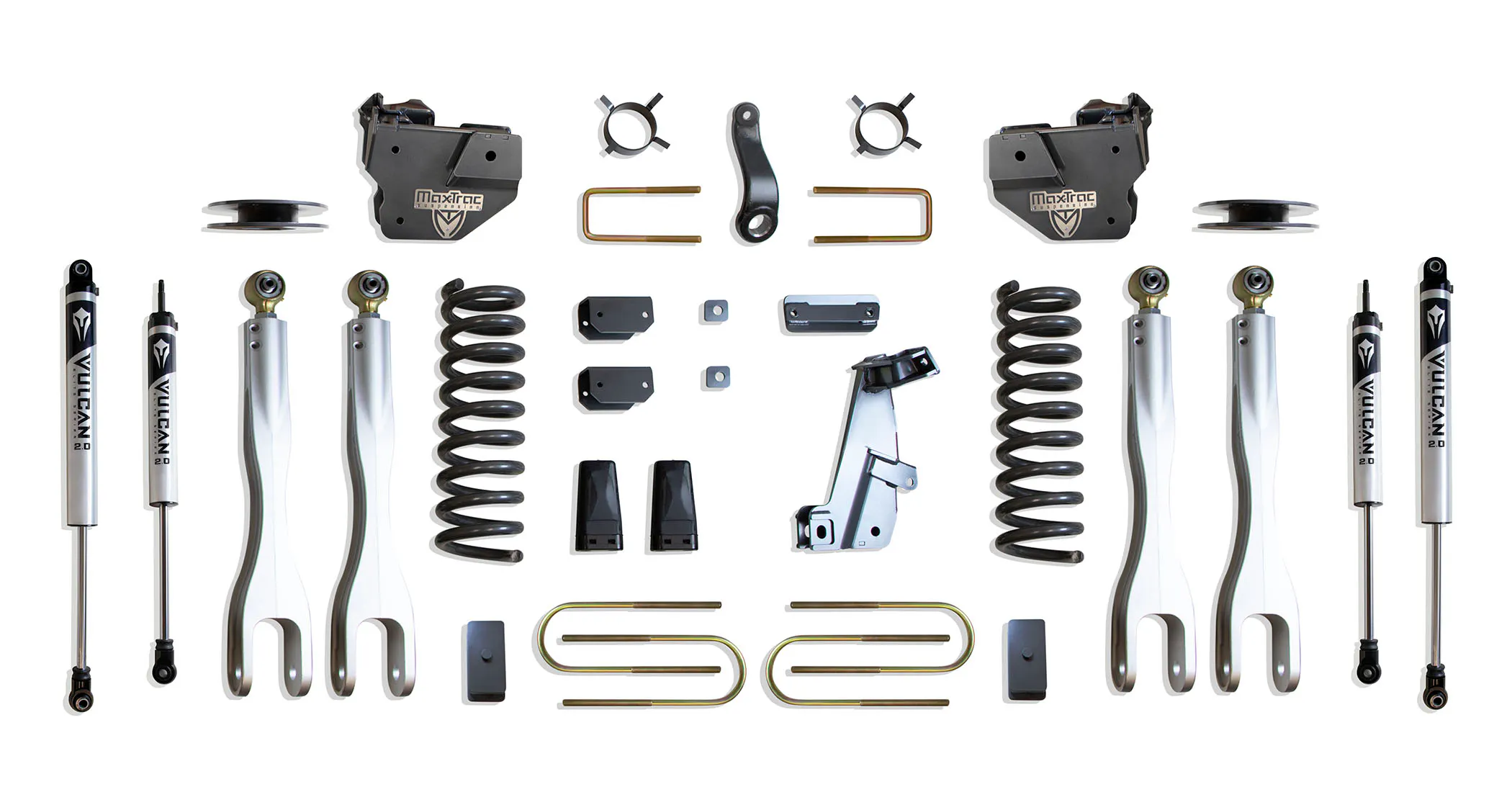 MaxTrac Suspension 4" LIFT KIT W/ 4-LINKS (VULCAN SHOCKS) (FACTORY REAR AIR RIDE)