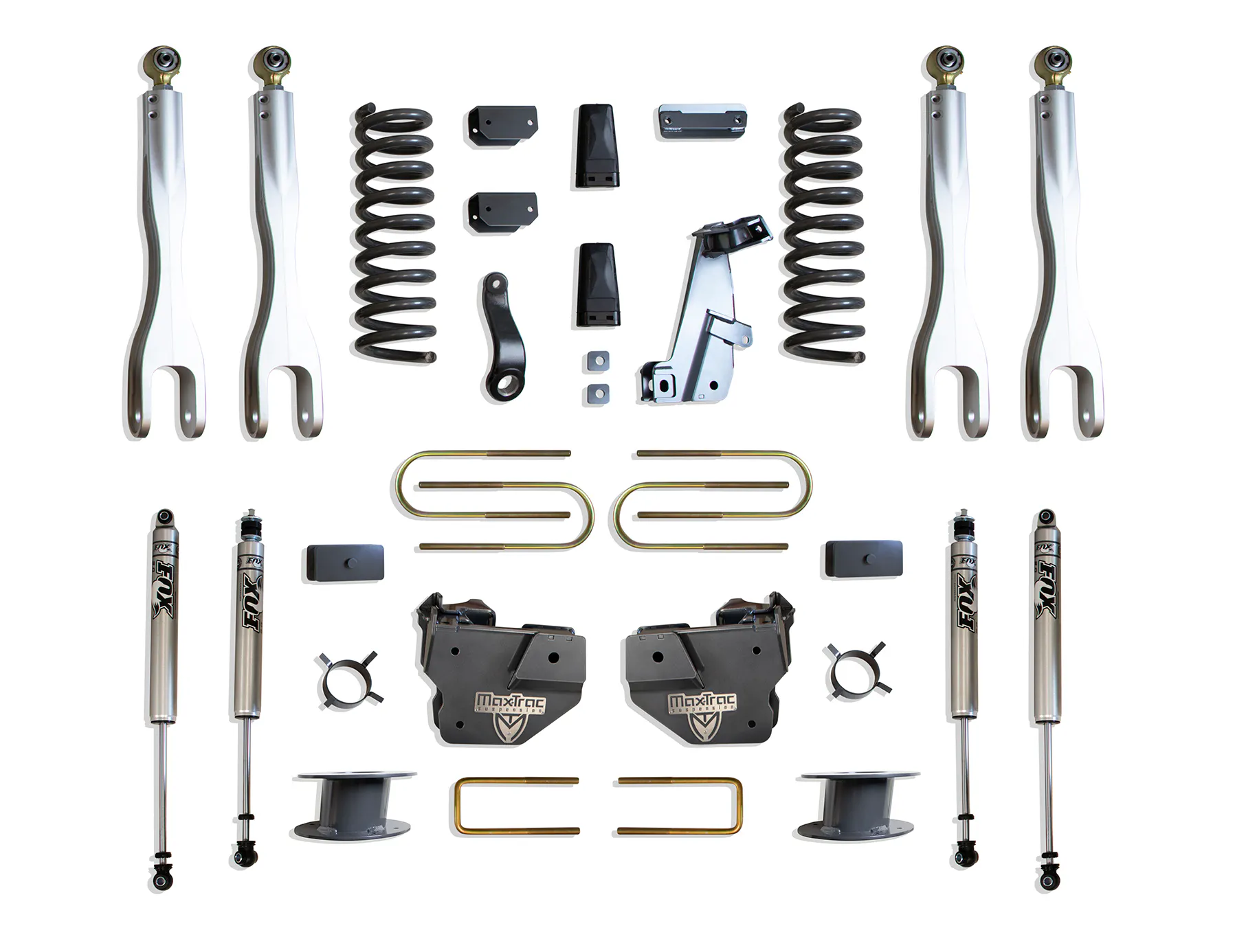MaxTrac Suspension 6" LIFT KIT W/ 4-LINKS (FOX SHOCKS) (FACTORY REAR AIR RIDE)