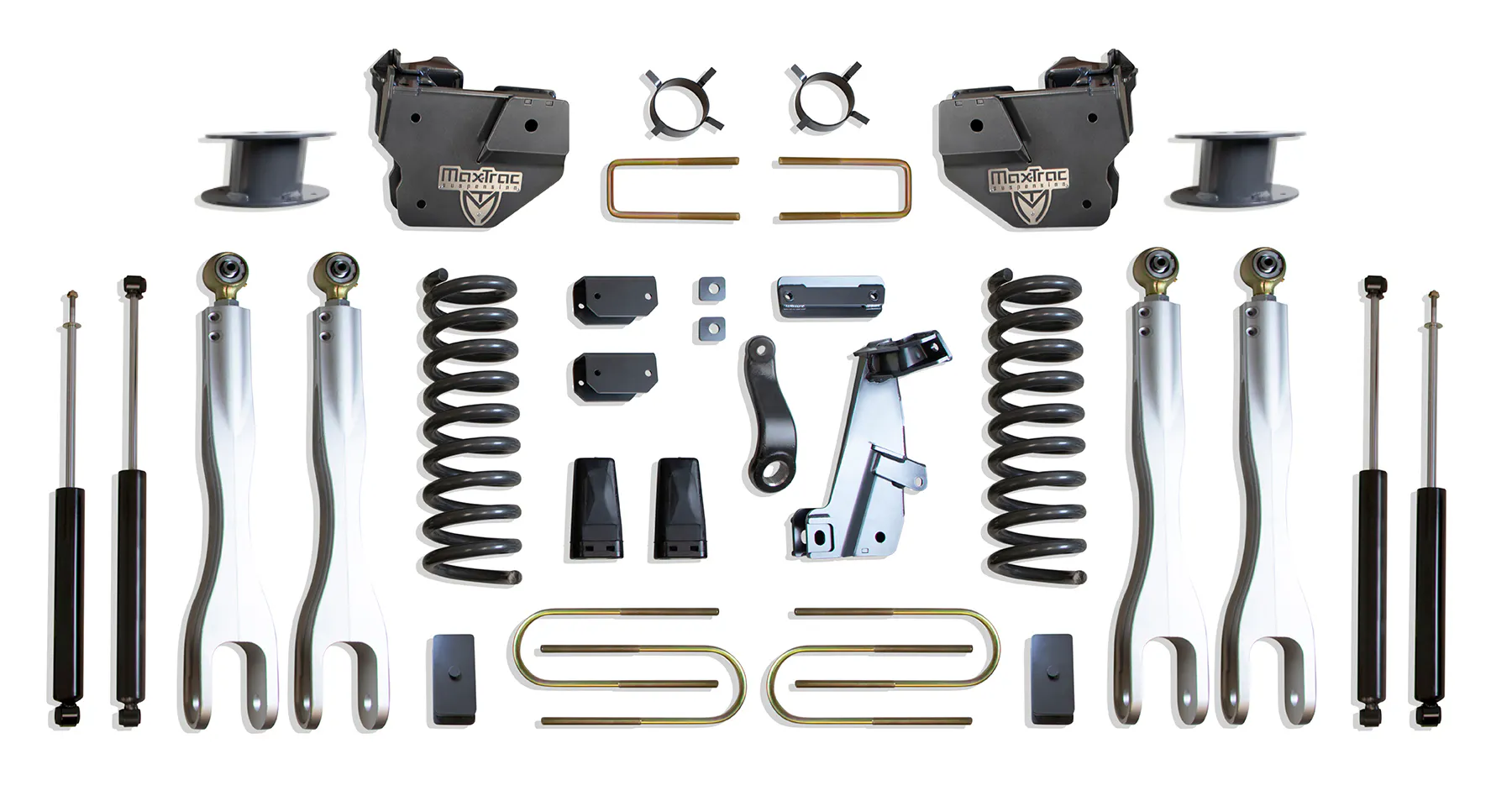 MaxTrac Suspension 6" LIFT KIT W/ 4-LINKS (MAX TRAC SHOCKS) (FACTORY REAR AIR RIDE)