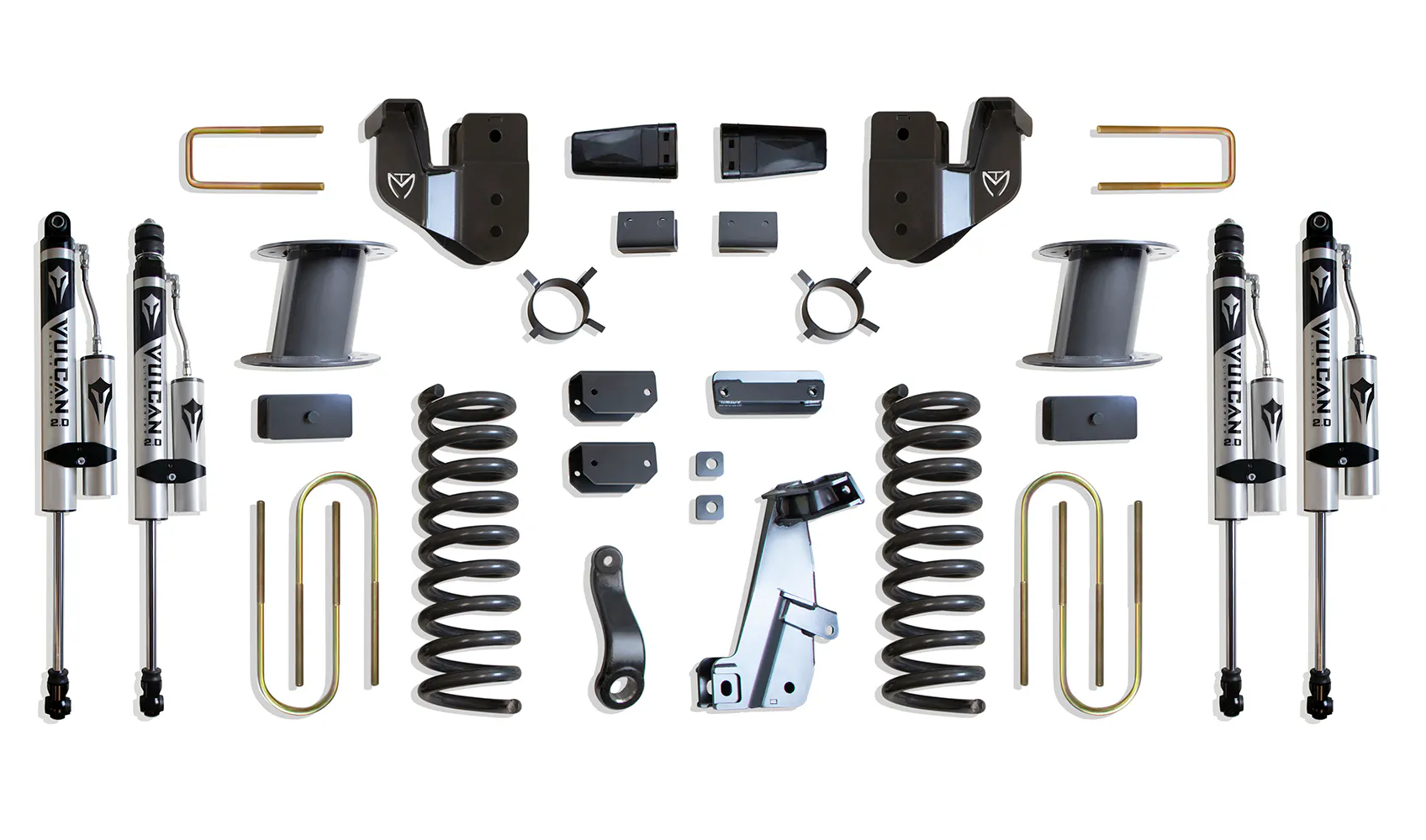 MaxTrac Suspension 8" LIFT KIT (VULCAN RESERVOIR SHOCKS) (FACTORY REAR AIR RIDE)