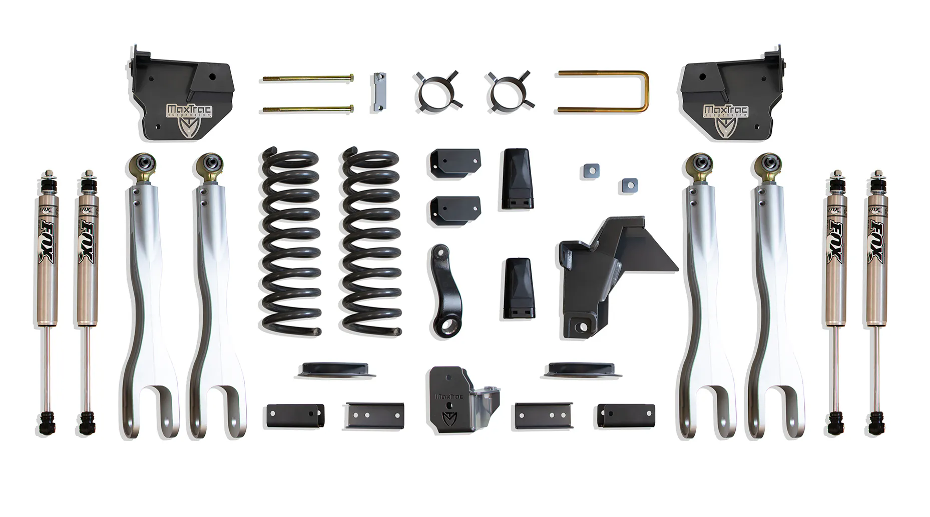 MaxTrac Suspension 4" LIFT KIT W/ 4-LINKS (FOX SHOCKS) (FACTORY REAR AIR RIDE)