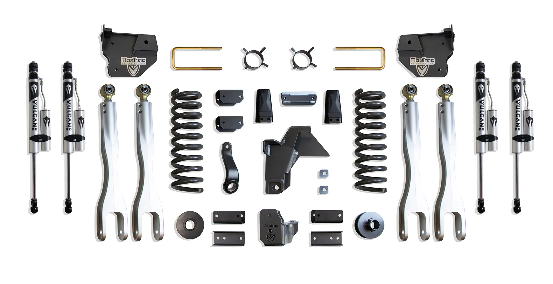 MaxTrac Suspension 6" LIFT KIT W/ 4-LINKS (VULCAN RESERVOIR SHOCKS)