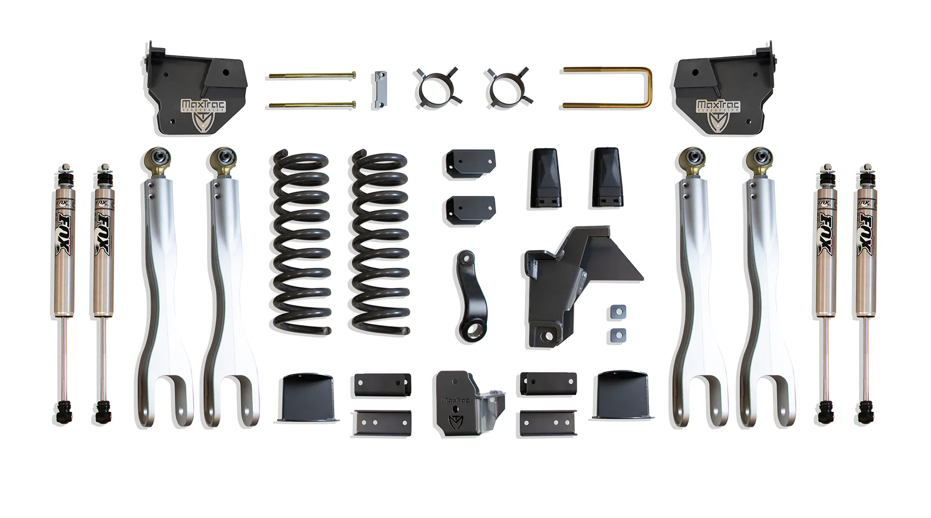 MaxTrac Suspension 8" LIFT KIT W/ 4-LINKS (FOX SHOCKS) (FACTORY REAR AIR RIDE)