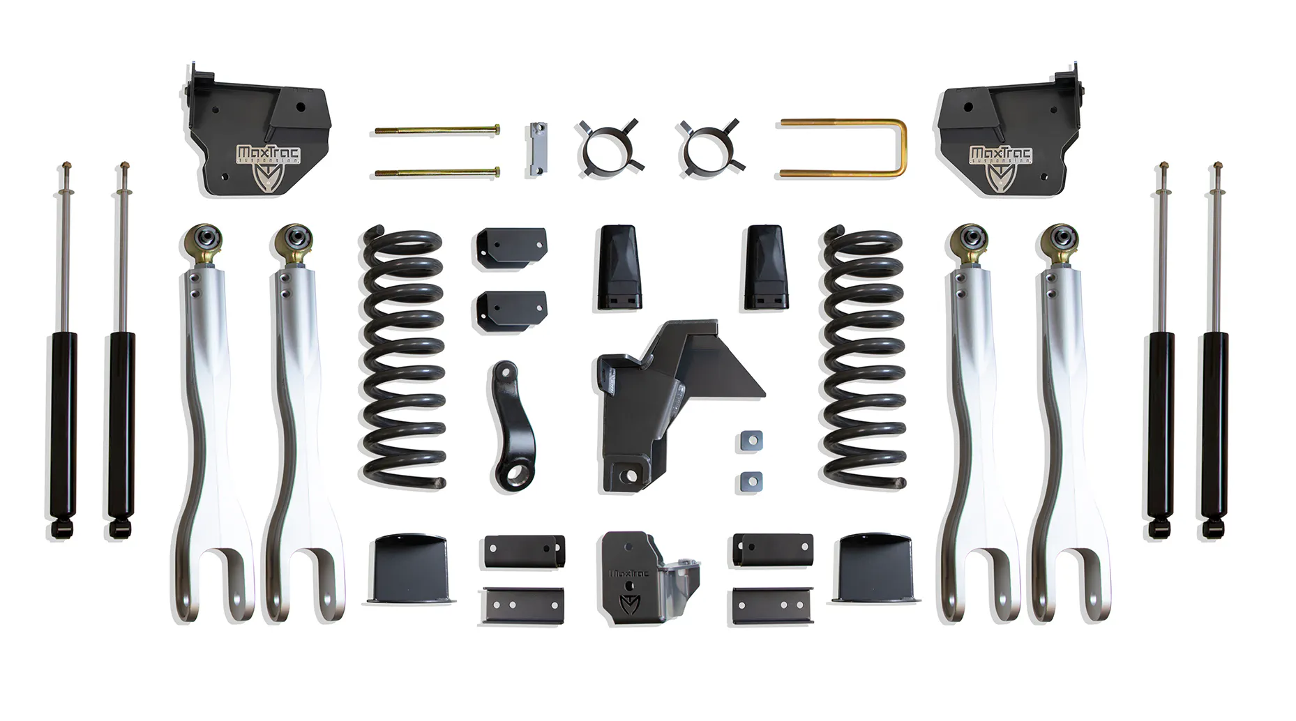 MaxTrac Suspension 8" LIFT KIT W/ 4-LINKS (MAX TRAC SHOCKS) (FACTORY REAR AIR RIDE)