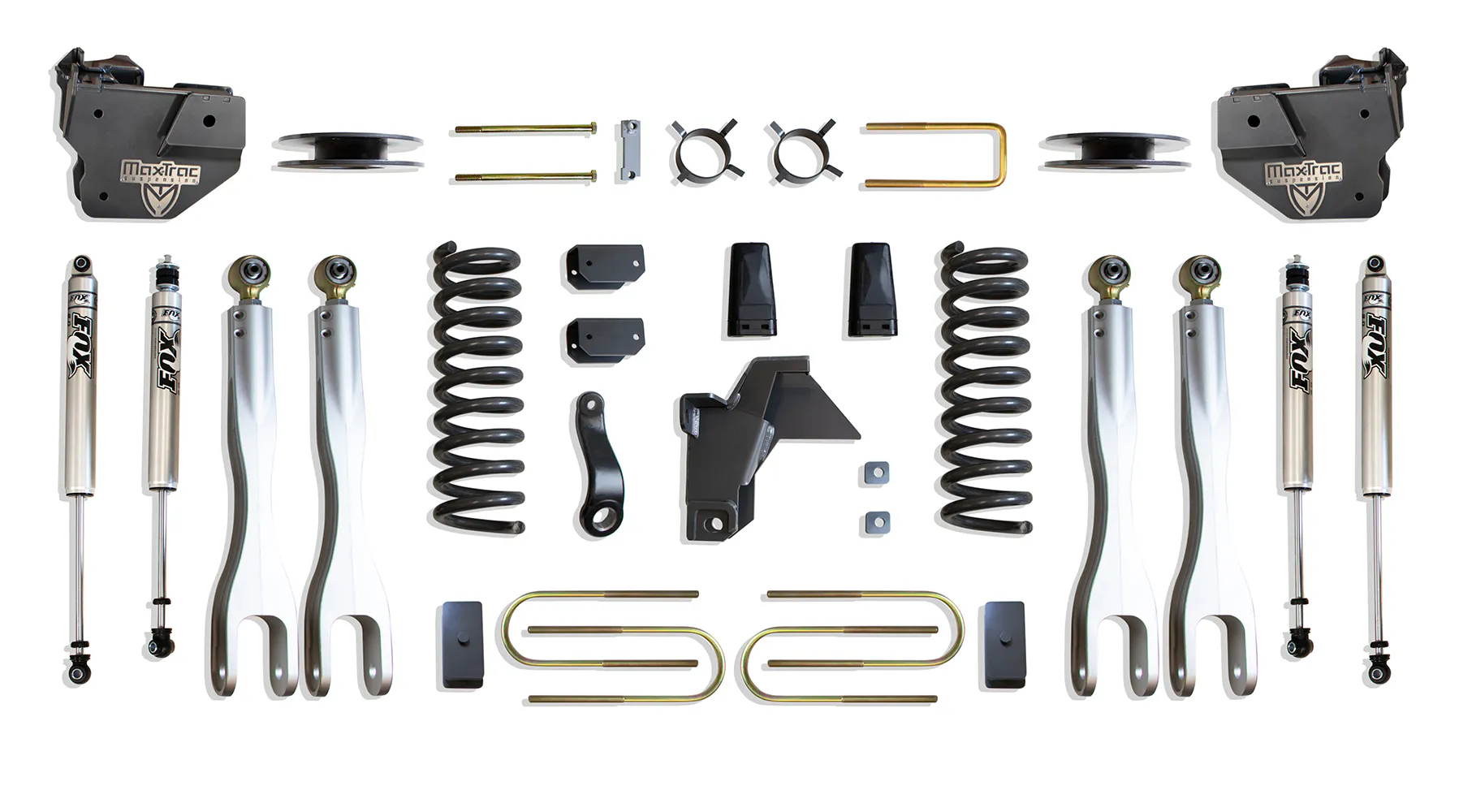 MaxTrac Suspension 4" LIFT KIT W/ 4-LINKS (FOX SHOCKS) (FACTORY REAR AIR RIDE)