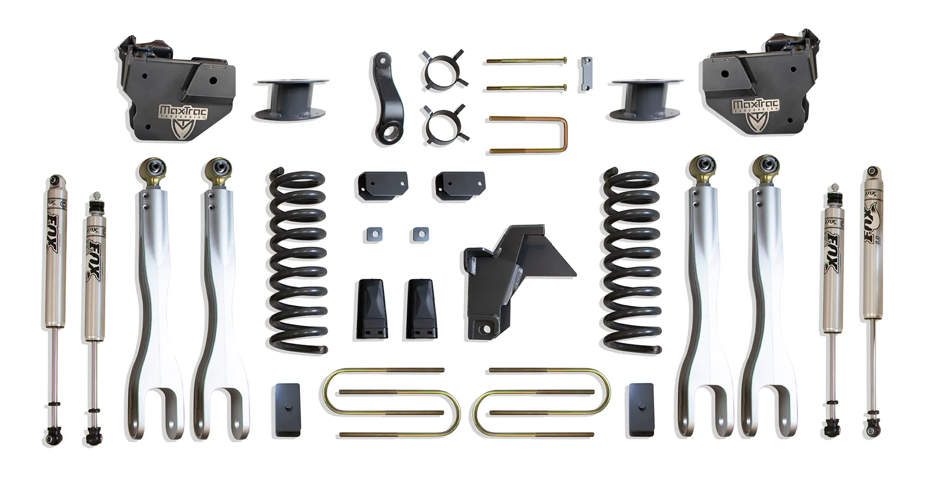 MaxTrac Suspension 6" LIFT KIT W/ 4-LINKS (FOX SHOCKS) (FACTORY REAR AIR RIDE)