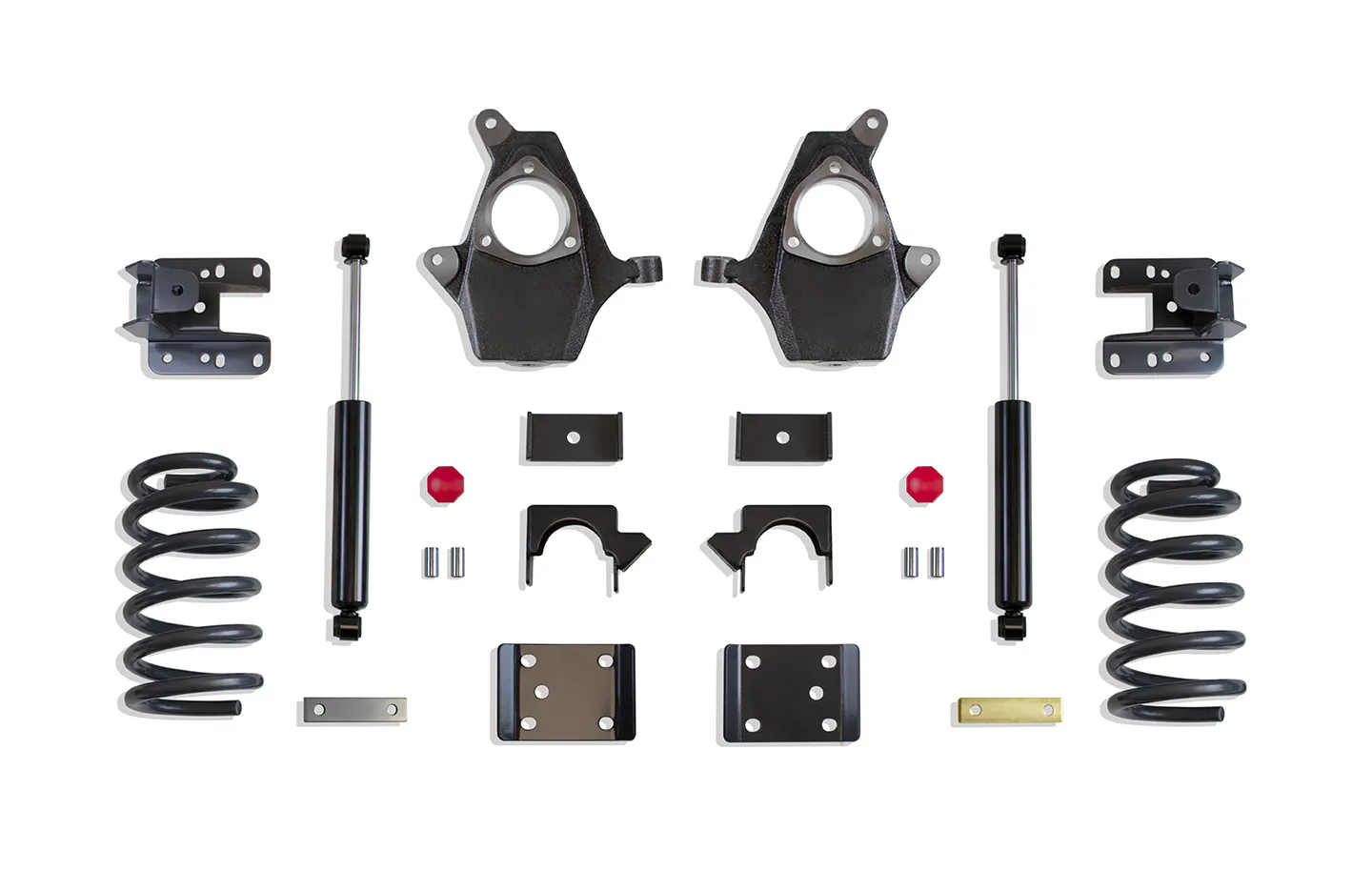 MaxTrac Suspension 4"/6" LOWERING KIT (SPINDLES/COILS, EXT/CREW CAB, CAST STEEL ARMS)