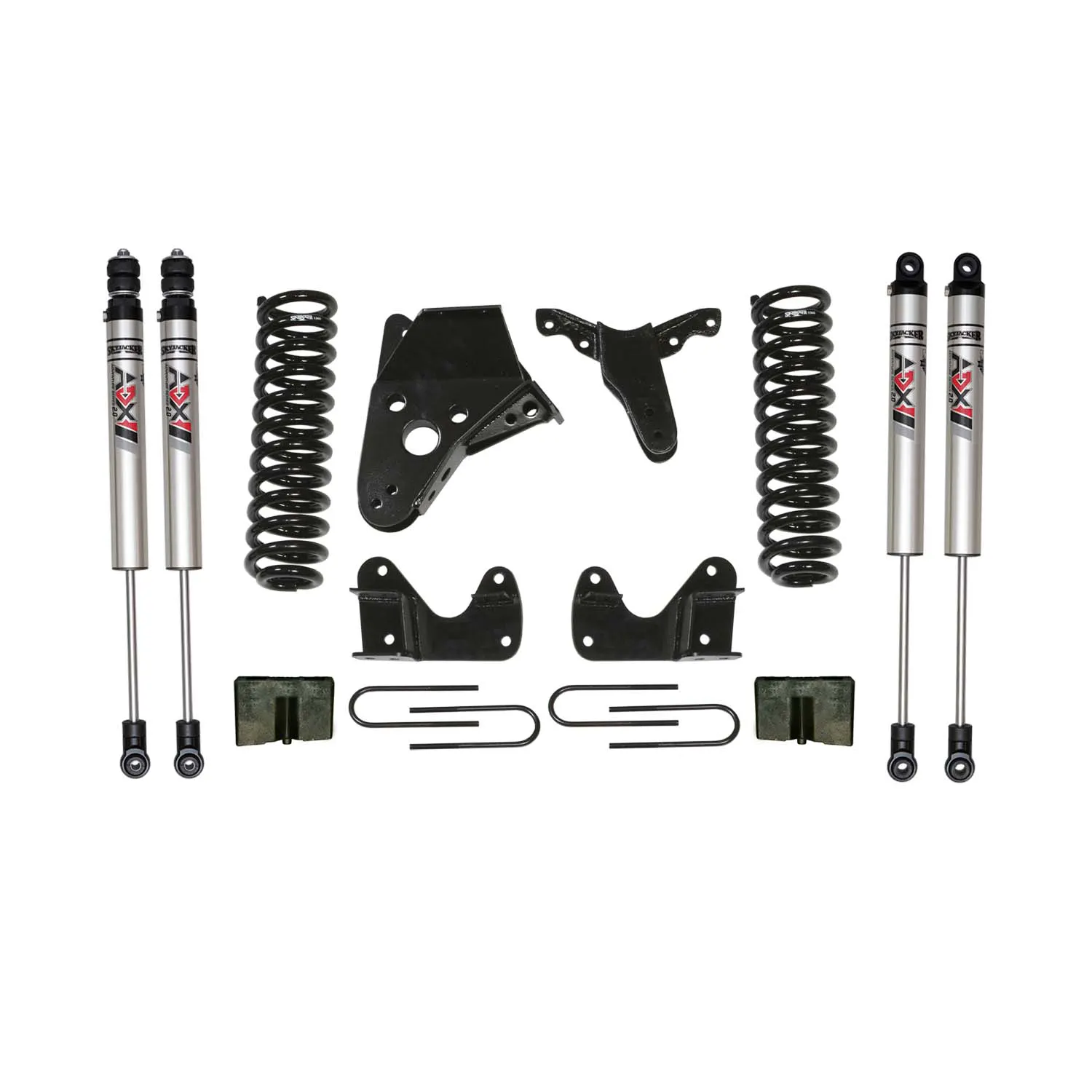 Skyjacker 6 in. Suspension Lift Kit With ADX M2.0 Aluminum Monotube Shocks.